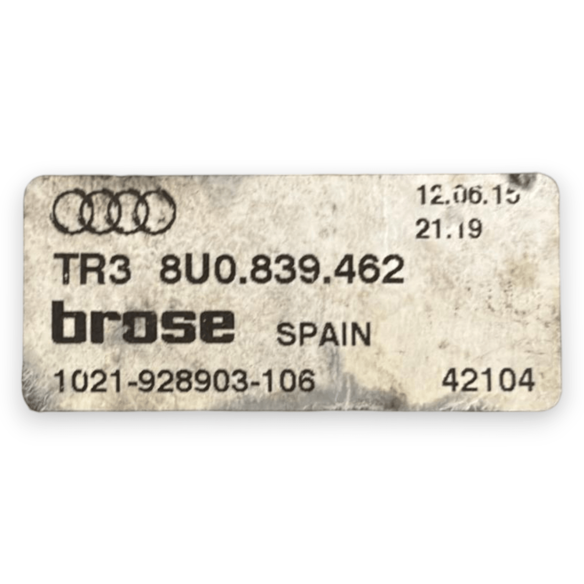 Right rear rack (dx) Audi Q3 8U code: 8U0839462 (2011 - 2018) - F&P CRASH SRL - Used Parts