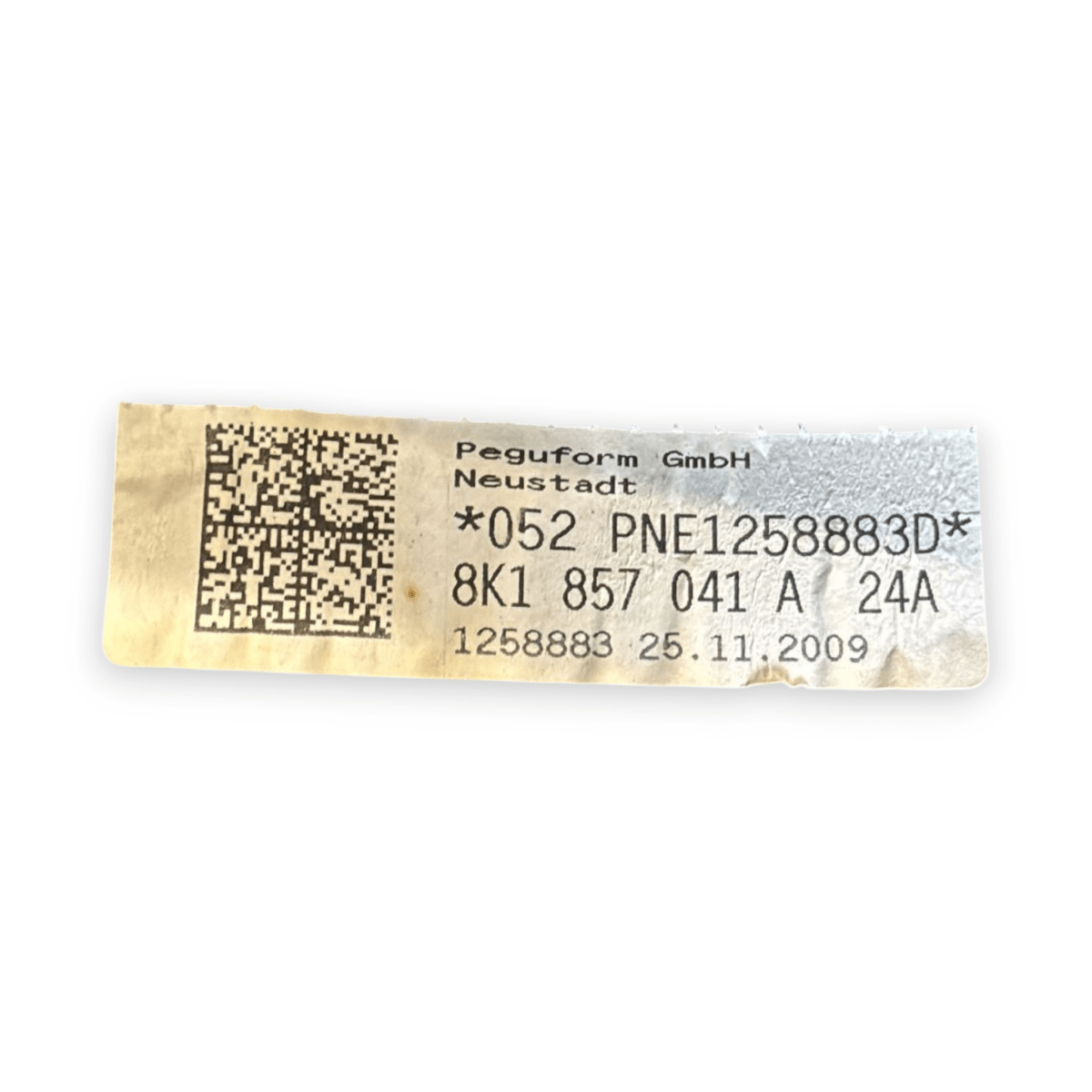 Cruscotto interno audi a4 b8 cod:8k1857041a (2007 - 2016) + airbag passeggero - F&P CRASH SRL - Ricambi Usati