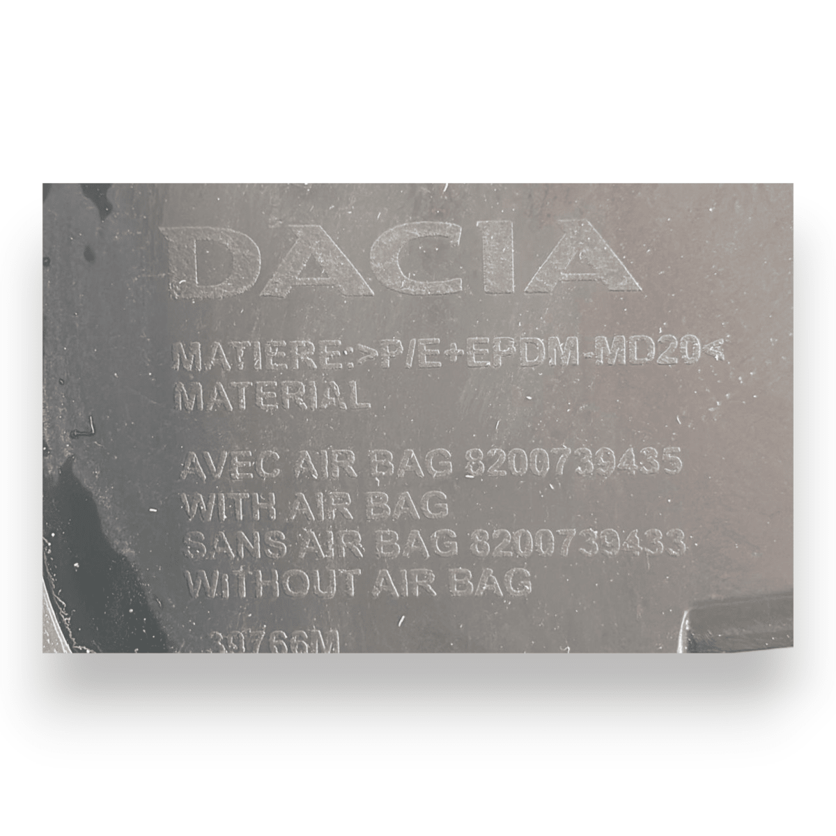 Cruscotto interno dacia duster I cod:8200739435 (2010 - 217) + airbag passeggero - F&P CRASH SRL - Ricambi Usati