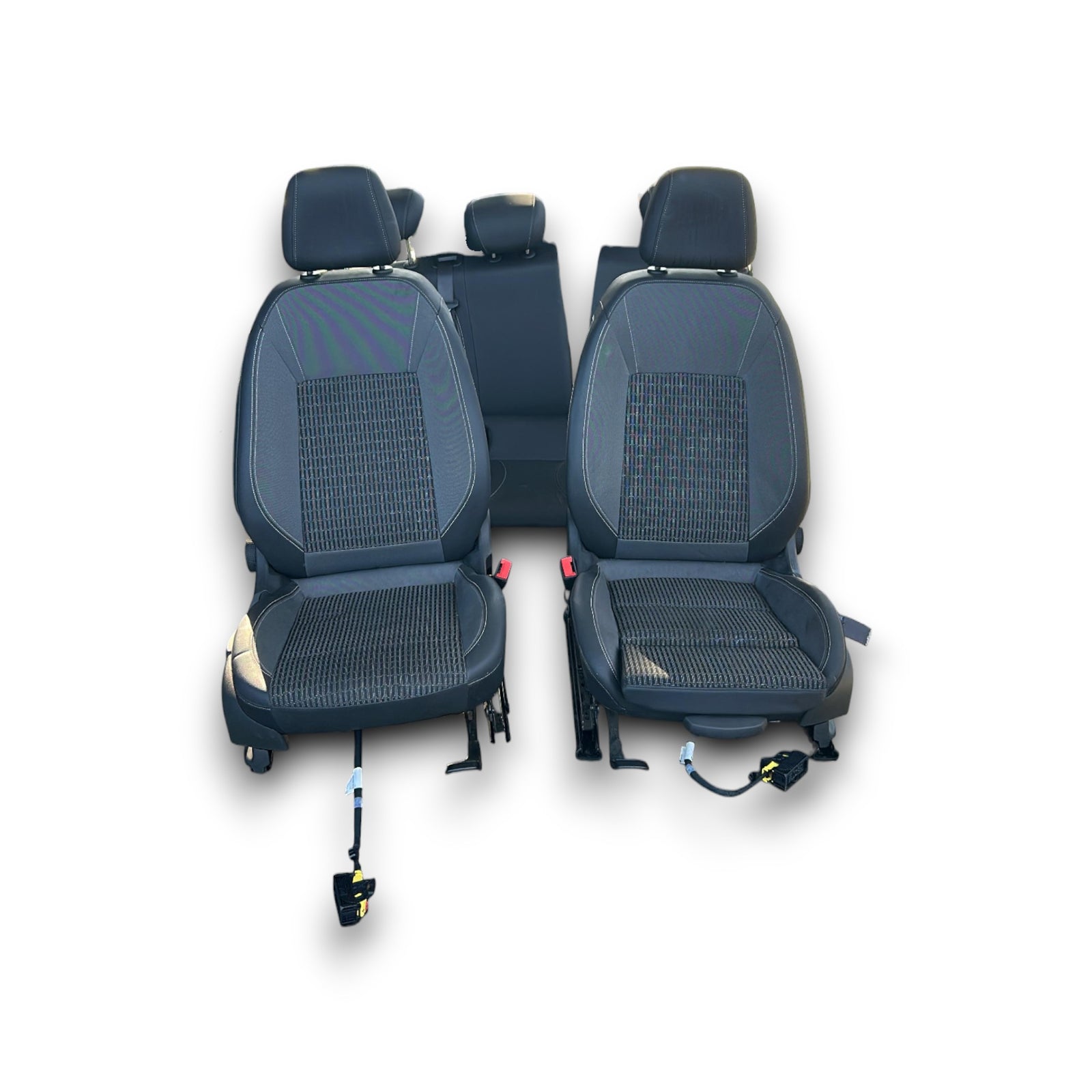 Polsterung / Sitze aus schwarzem Leder und Stoff Opel Astra K (2015 > 2021) 