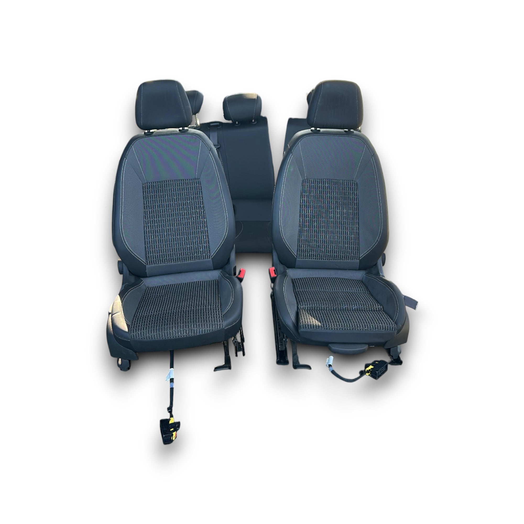 Polsterung / Sitze aus schwarzem Leder und Stoff Opel Astra K (2015 > 2021) 