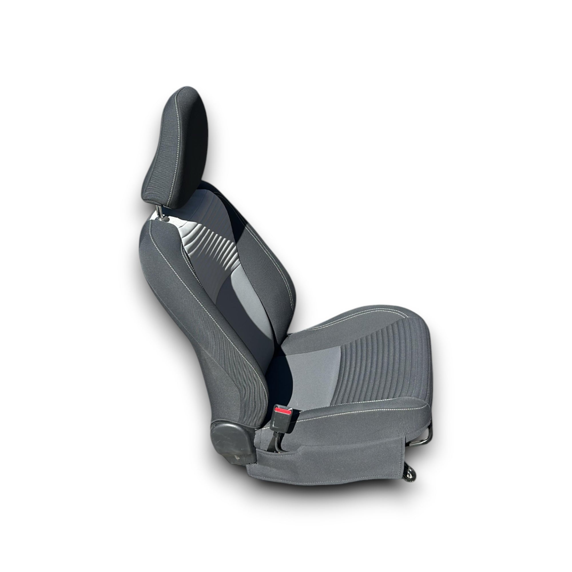 Voertuigstoel bestuurder Toyota Yaris C (XP130) (2011 > 2019) in zwart en wit stof 