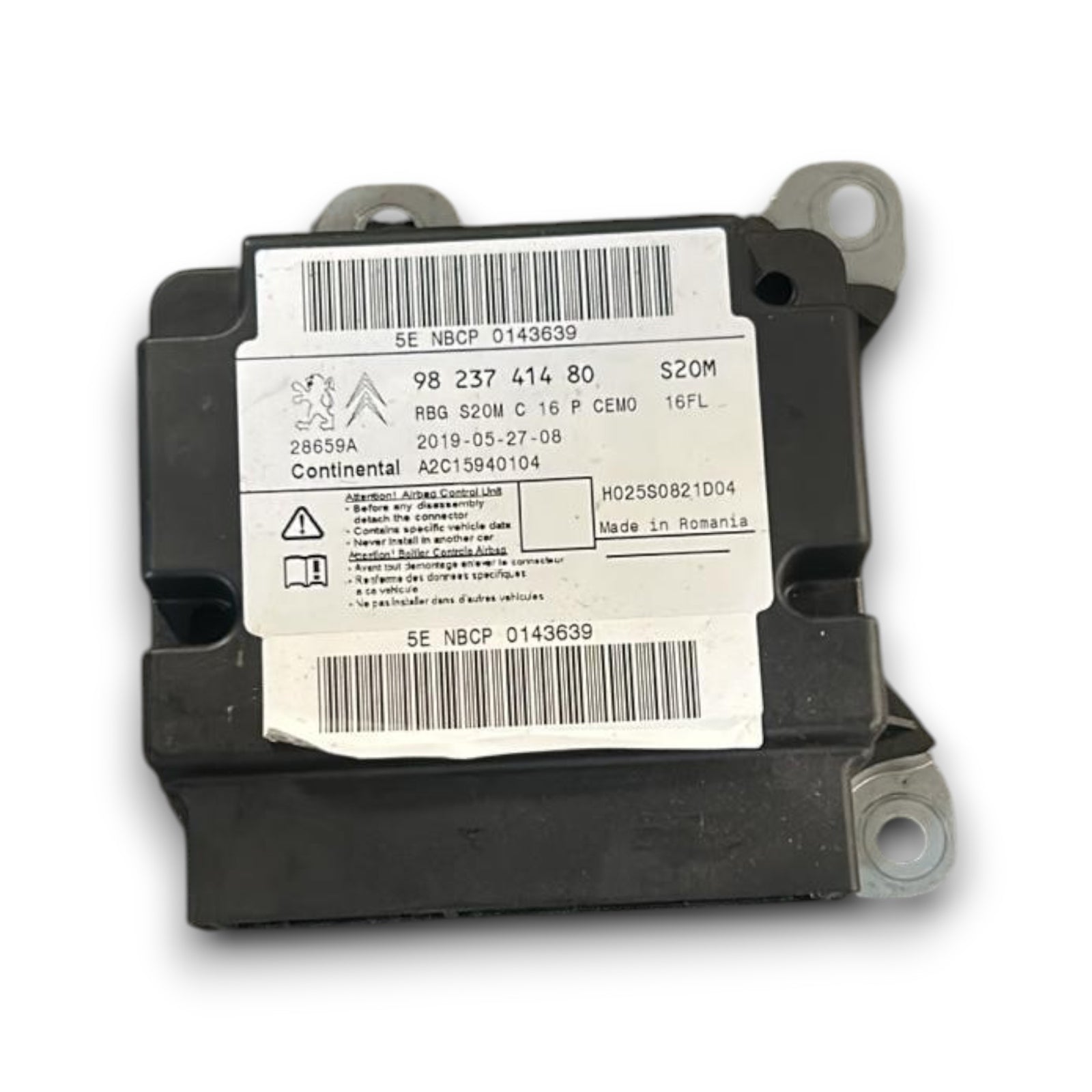 Centralina airbag Peugeot 3008 9823741480 (2016 > 2023)