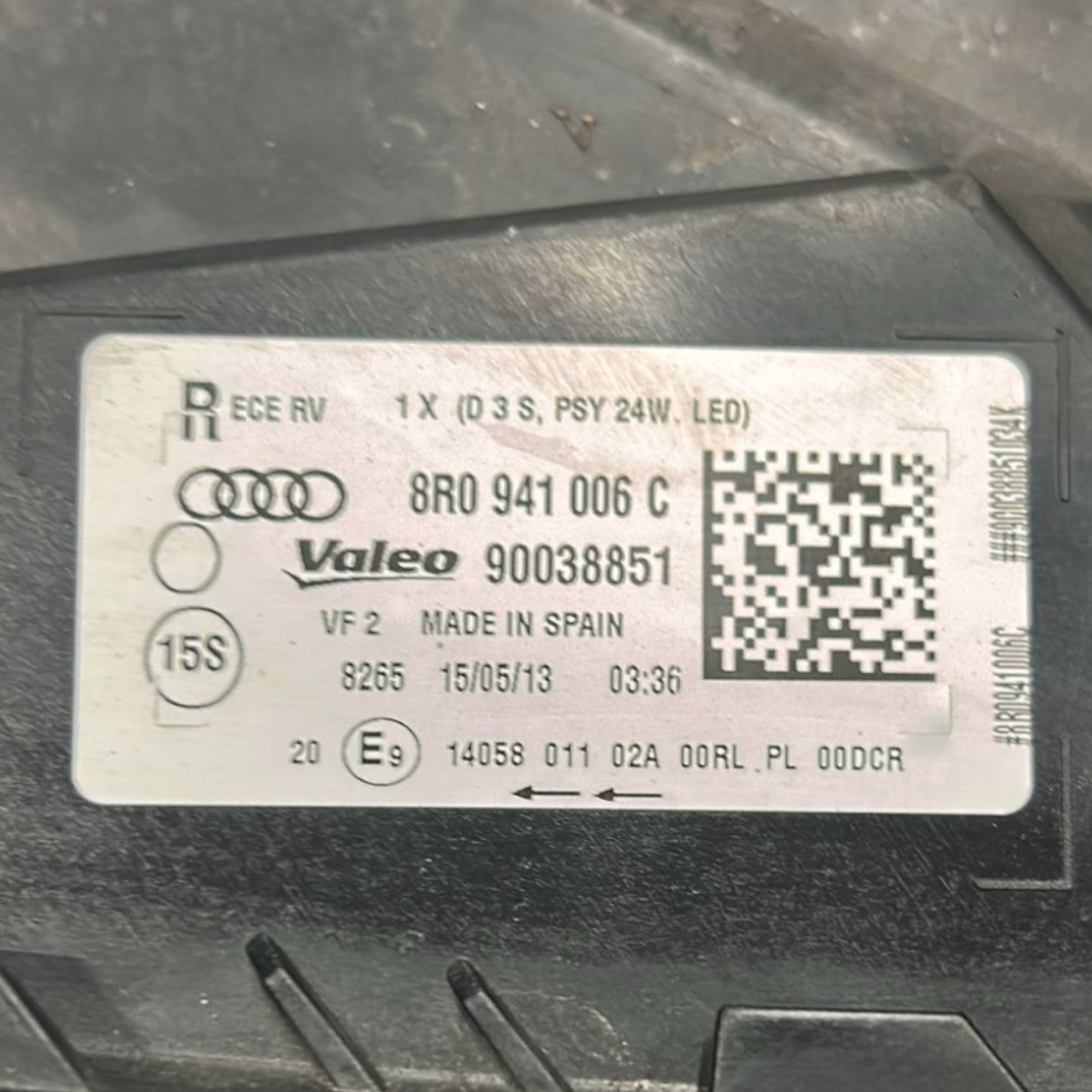 Faro / fanale anteriore destro audi q5 cod:8R0941006C (2012 > 2017)
