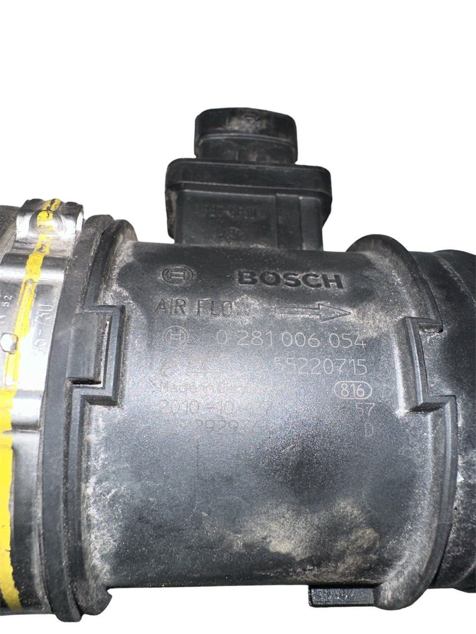 Debimetro Flussometro Alfa Romeo Giulietta / Fiat 500X / Jeep Renegade 1.6 / 1.3 mjt (2012) cod: 0281006054 - F&P CRASH SRLS - Ricambi Usati
