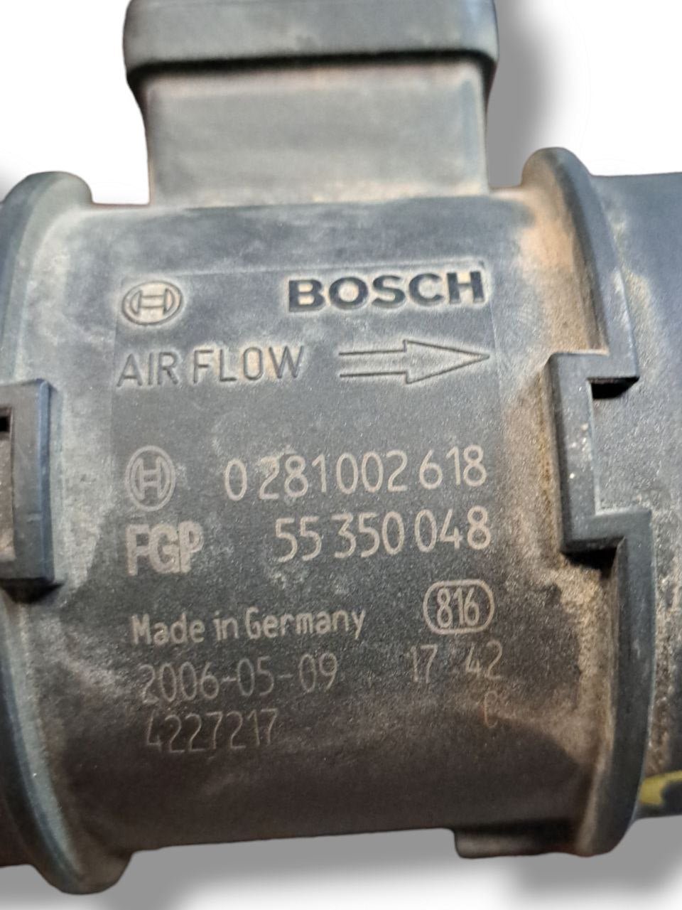 Debimetro / Flussometro Fiat Croma / Fiat / Alfa / Lancia 1.9 Diesel (2007) COD:0281002618 - F&P CRASH SRLS - Ricambi Usati