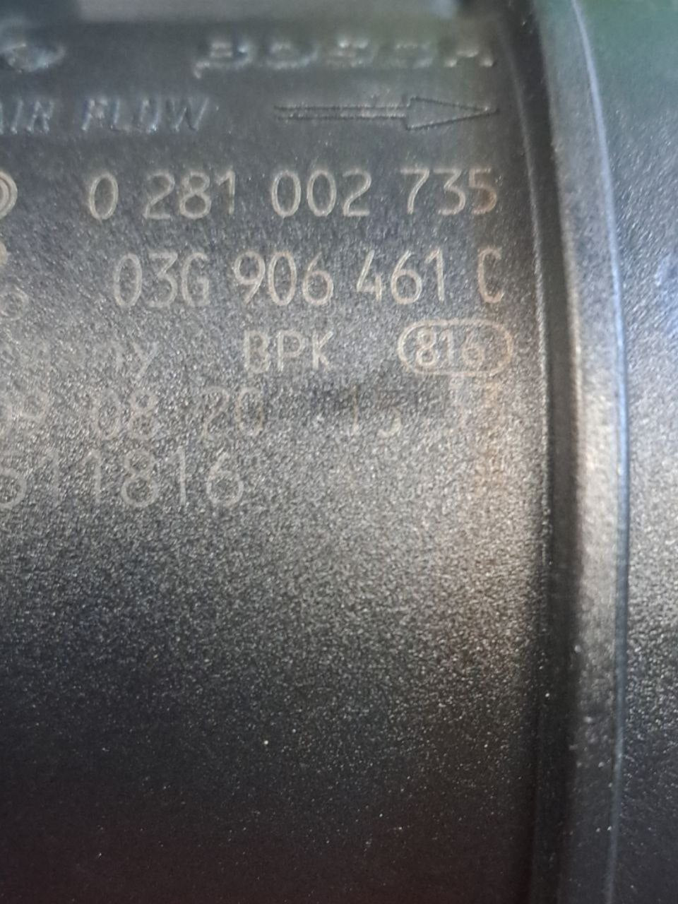 Flow meter / flow meter Volkswagen Tiguan 5N / Volkswagen / Seat / Skoda 2.0 tdi (2010) COD:03G906461C - F&P CRASH SRLS - Used Parts