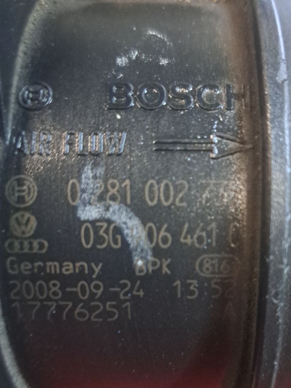 Debimetro / Flussometro Volkswagen Tiguan 5N / Volkswagen / Seat / Skoda 2.0 tdi (2011) COD:03G906461C - F&P CRASH SRLS - Ricambi Usati