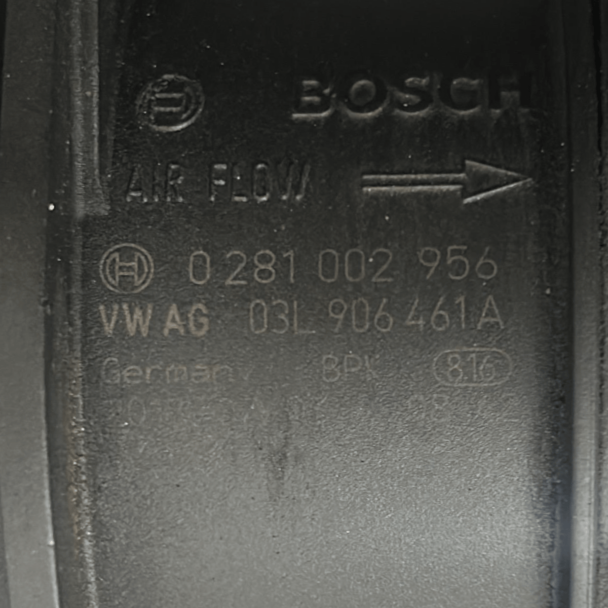 Volkswagen Tiguan (5N) flow meter cod.03L906461A 2.0 Diesel (2007 > 2016) flow meter + Tube cod.0281002956 - F&P CRASH SRLS - Used Parts