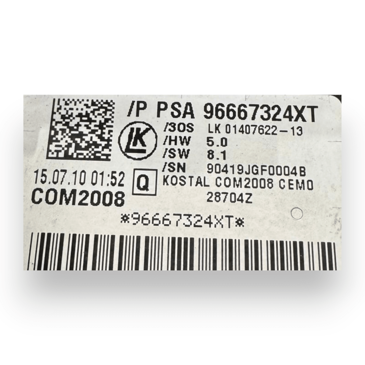 Devioluci Citroën C3 II cod.96667324XT (2009 - 2016) + contatto spiralato - F&P CRASH SRL - Ricambi Usati