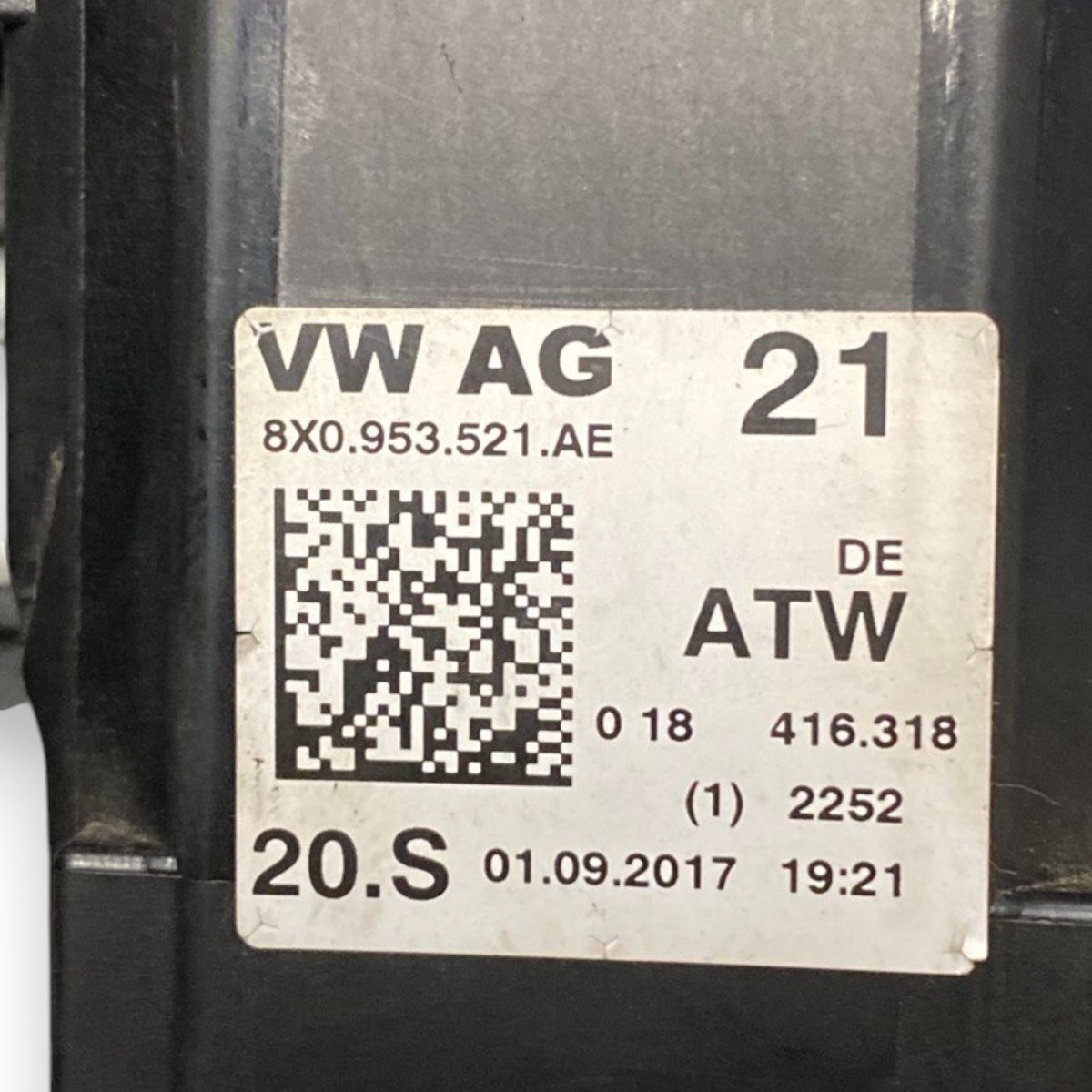 Devioluci + contatto spiralato audi a1 (2010 - 2017) Cod: 8x0953521ae + blocchetto avviamento - F&P CRASH SRLS - Ricambi Usati