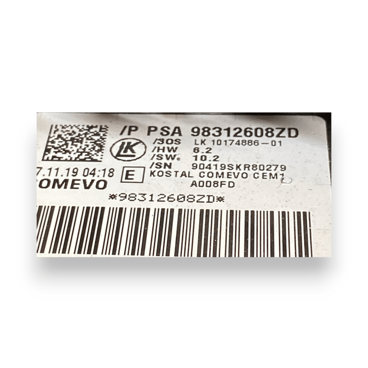 Devioluci + contatto spiralato peugeot 508 cod:98312608zd (2018 - ) - F&P CRASH SRL - Ricambi Usati