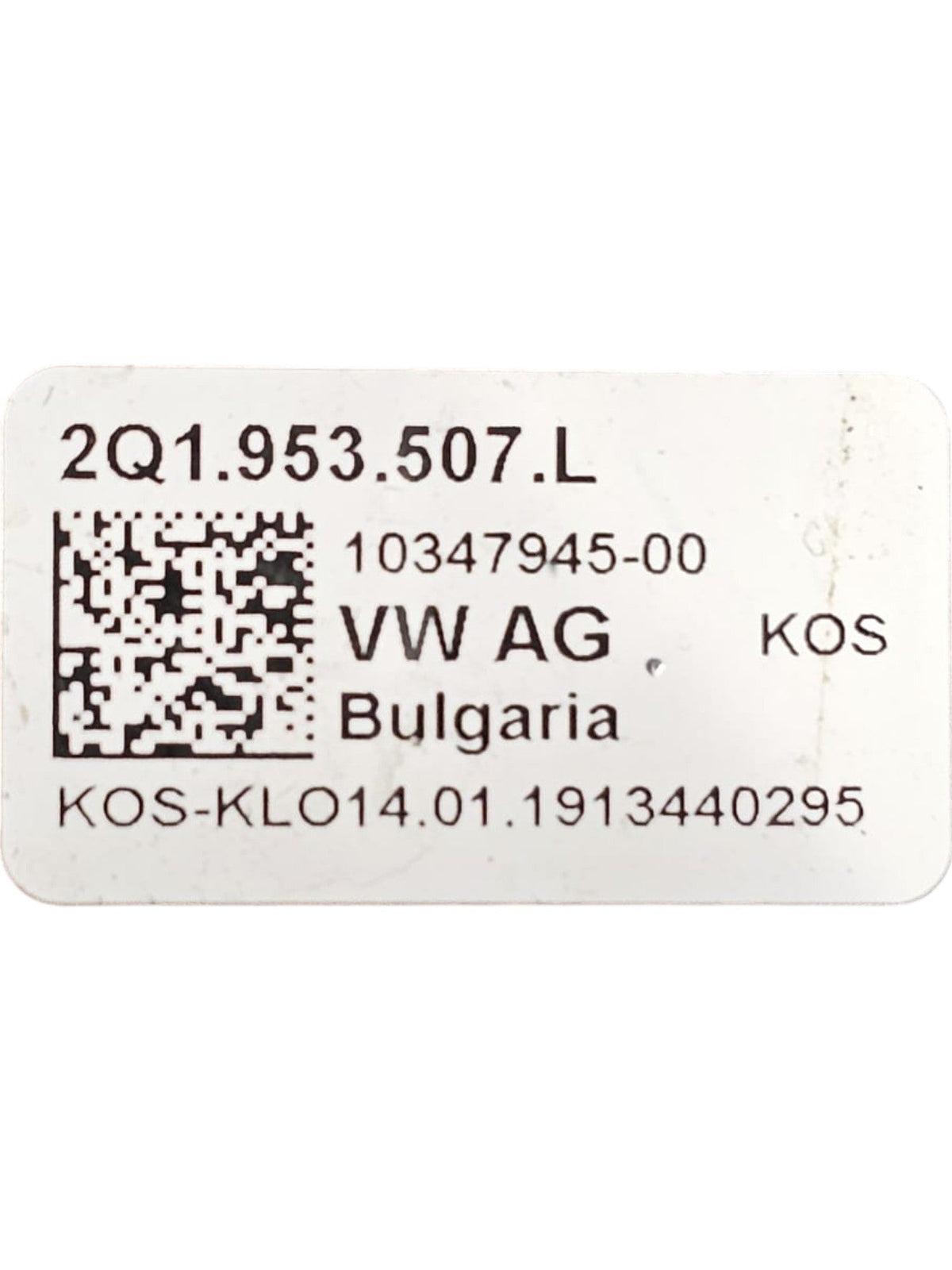 Steering column switch + Spiral Contact Volkswagen T - Cross Code:2Q1953507L (2019 - >) - F&P CRASH SRLS - Used Parts