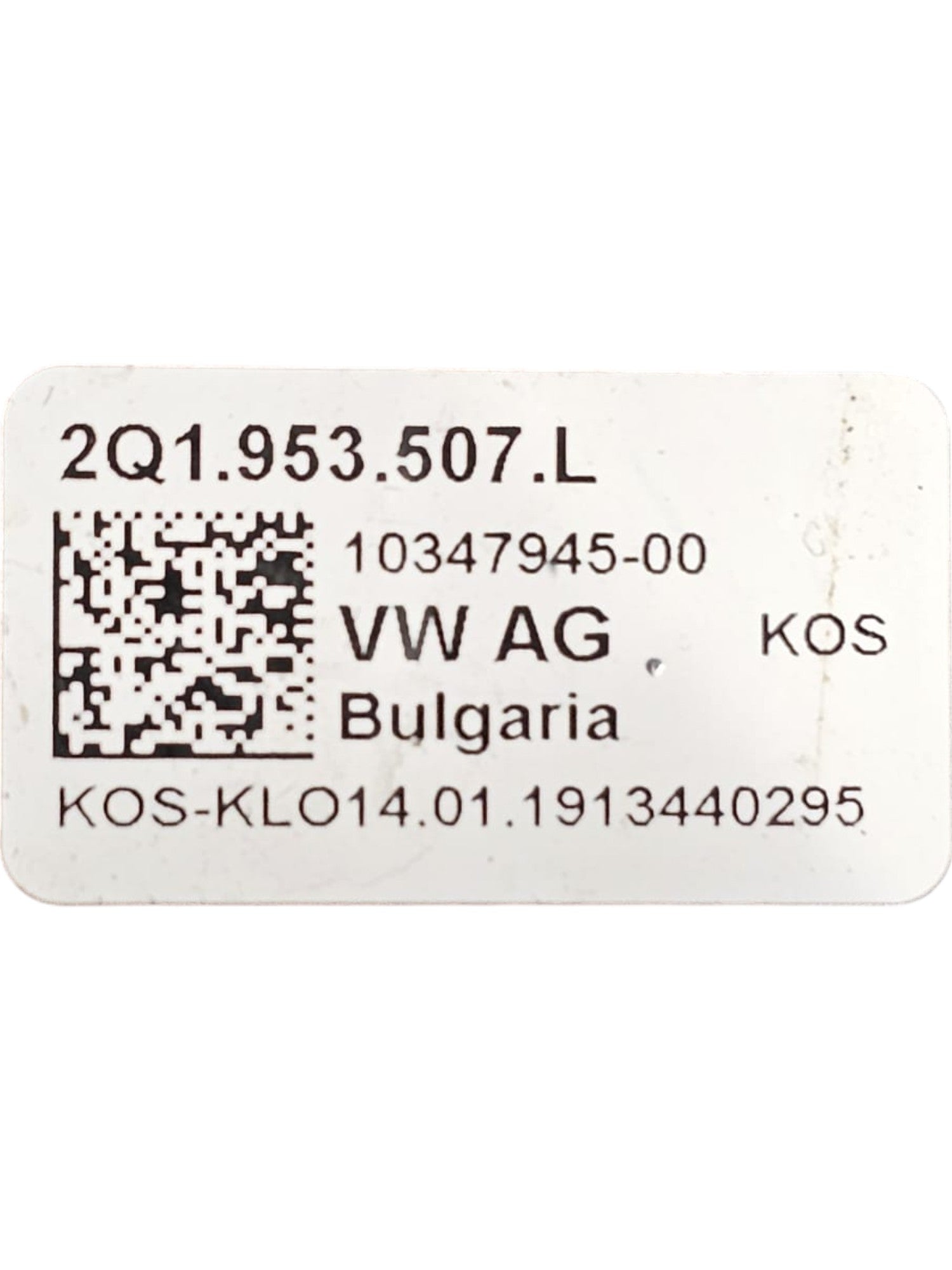 Steering column switch + Spiral Contact Volkswagen T - Cross Code:2Q1953507L (2019 - >) - F&P CRASH SRLS - Used Parts