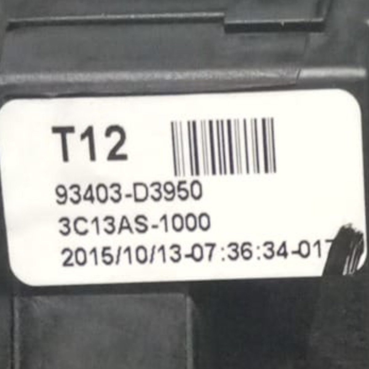 Hyundai Tucson light switch code . 93403 - d3950 (2015 > 2020) + spiral contact - F&P CRASH SRL - Used Parts