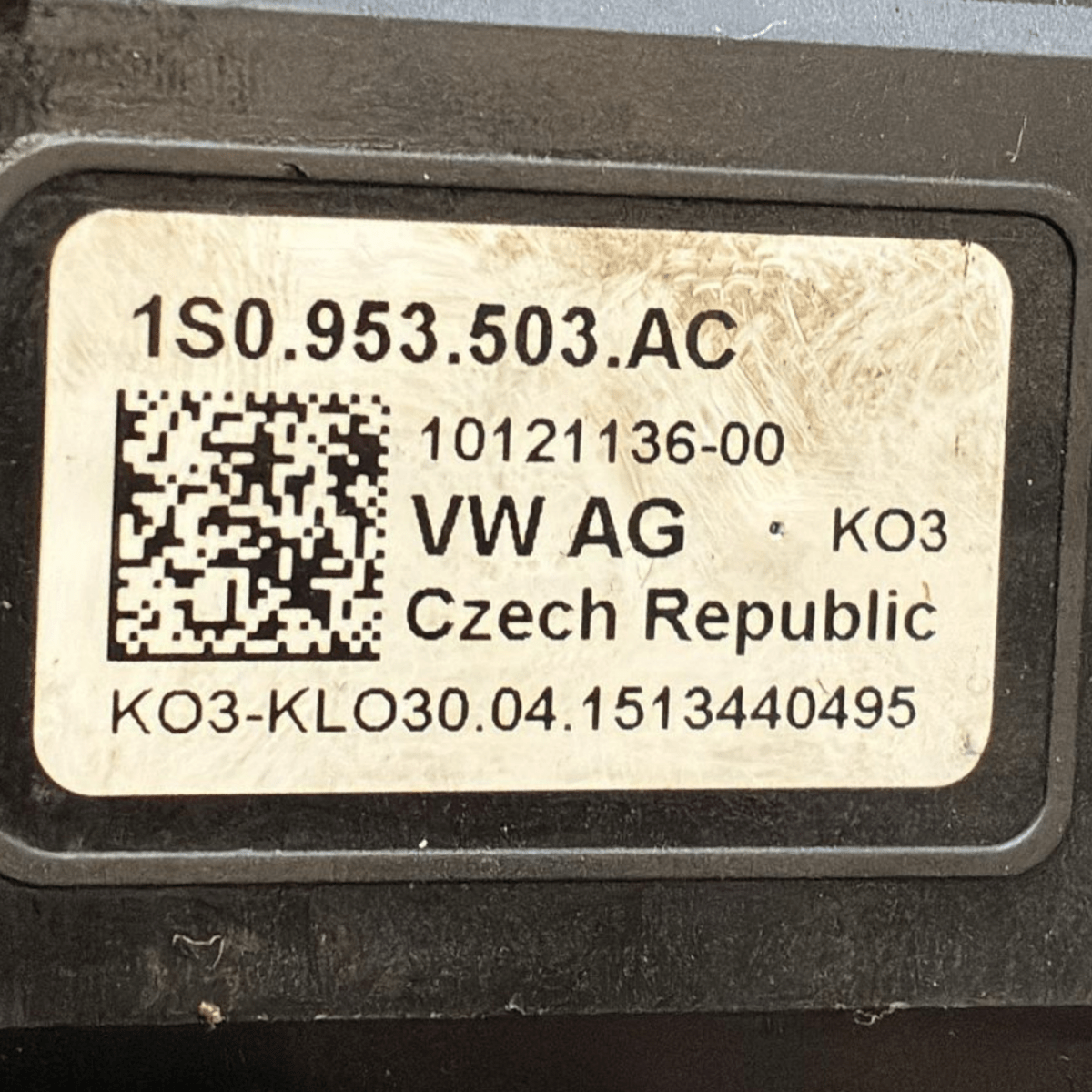 Devioluci volkswagen up cod : 1s0953503ac (2011 - 2024) + blocchetto avviamento + spiralato - F&P CRASH SRL - Ricambi Usati