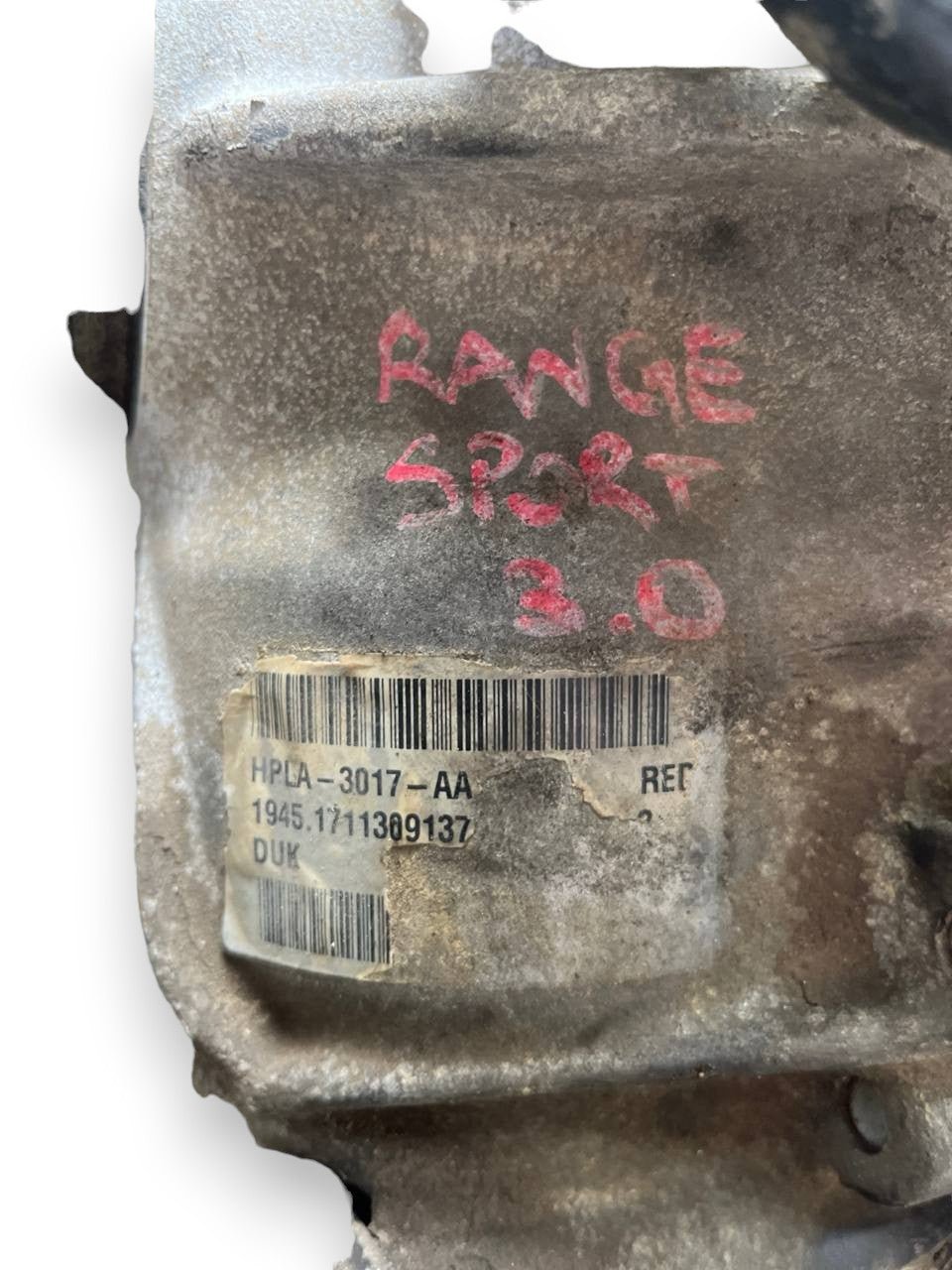 Front Differential Range Rover Sport L964 3.0 Diesel Code: HPLA - 3017 - AA (2018 - 2022) - F&P CRASH SRLS - Used Parts