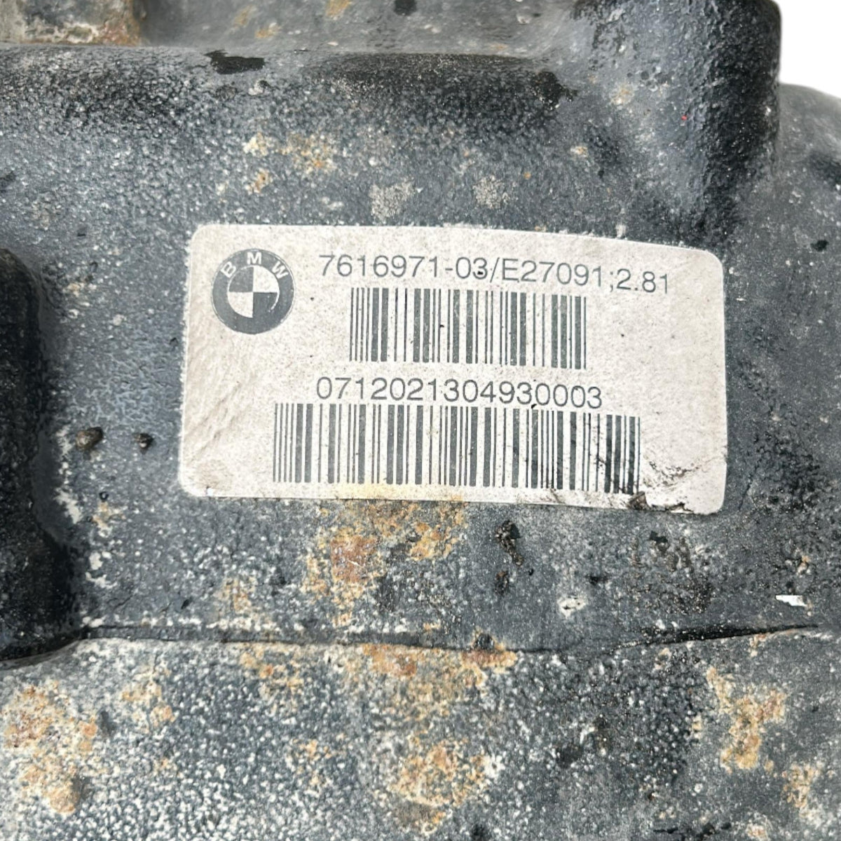 Differenziale Posteriore BMW Serie 1 (F20) cod.7616971 - 02 1.6 Benzina (2011 > 2019) cod.7616971 Cambio Manuale - F&P CRASH SRLS - Ricambi Usati