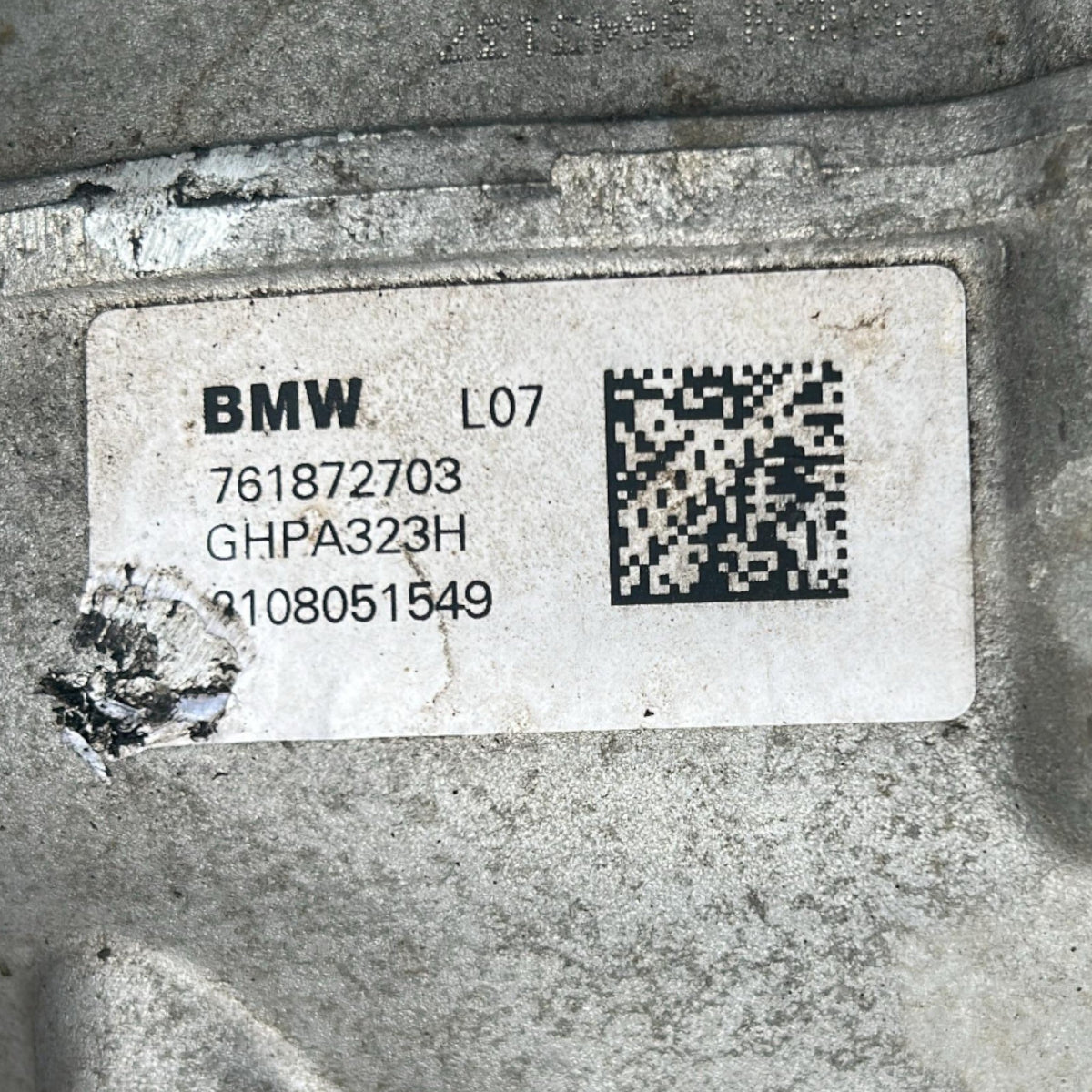 Differenziale Posteriore BMW X3 (G01) cod.761872703 2.0 Diesel (2017 > 2024) - F&P CRASH SRLS - Ricambi Usati