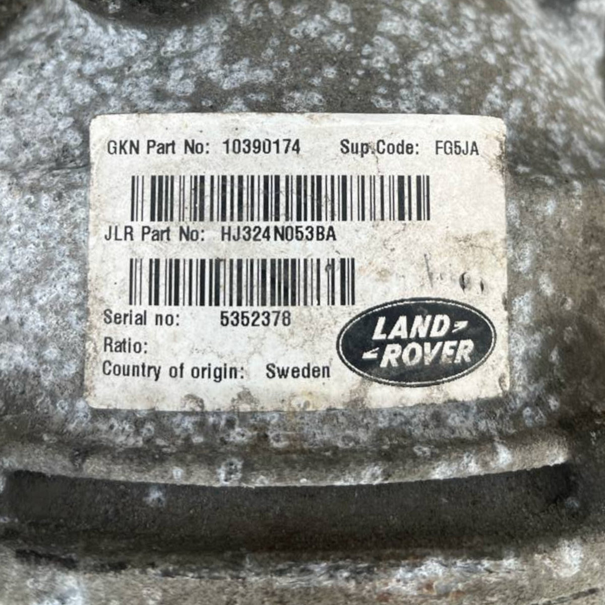 Differenziale posteriore/ Land/Range Rover Evoque L538 2.2 Diesel cod.HJ324N053BA (2011 - 2018) / cambio automatico - F&P CRASH SRLS - Ricambi Usati