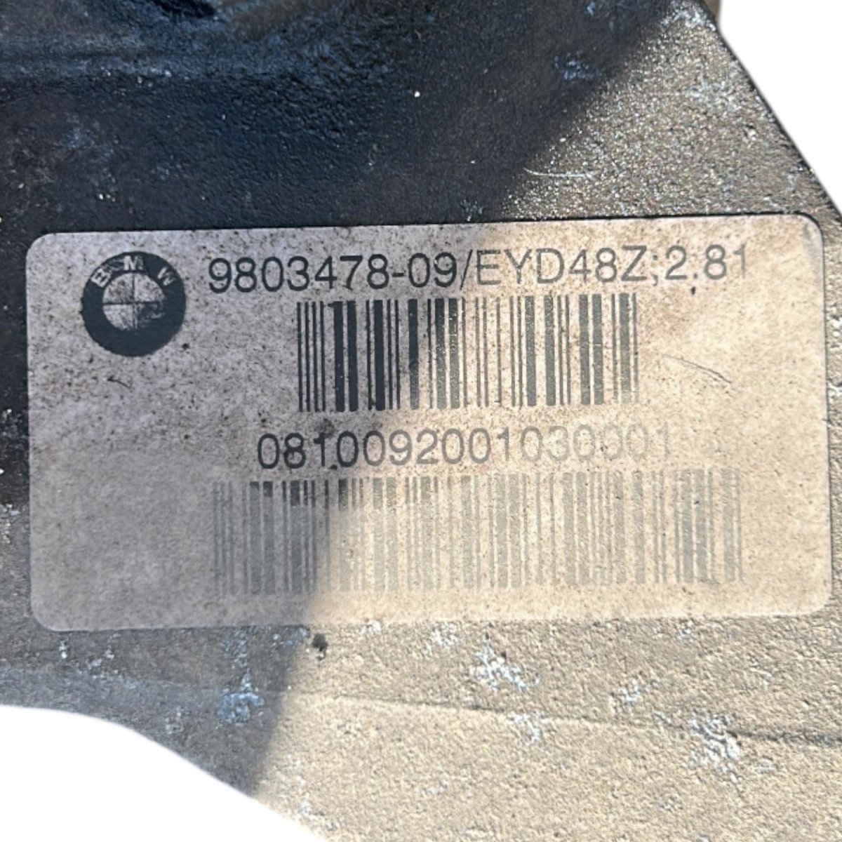 Differenziale Posteriore Mini Countryman (R60) cod.9803478 - 09 1.6 Diesel (2010 > 2017) cod.759388103 - F&P CRASH SRLS - Ricambi Usati