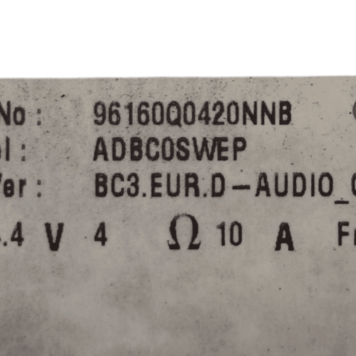 Display / autoradio hyundai i20 (bc3) cod: 96160q0420nnb (2020 - ) - F&P CRASH SRL - Ricambi Usati