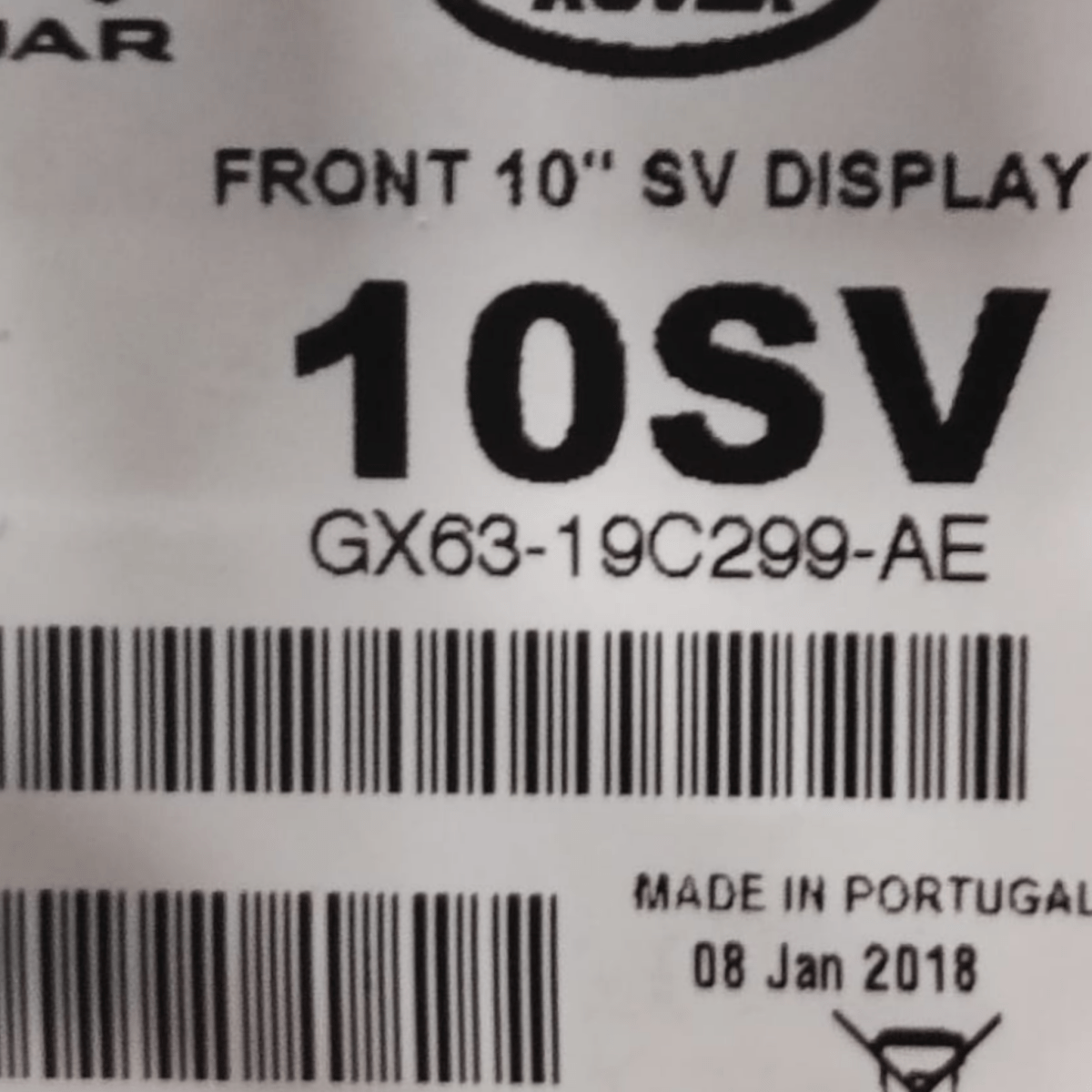 Display / autoradio jaguar e - pace cod: gx6319c299ae (2017 - ) - F&P CRASH SRLS - Ricambi Usati