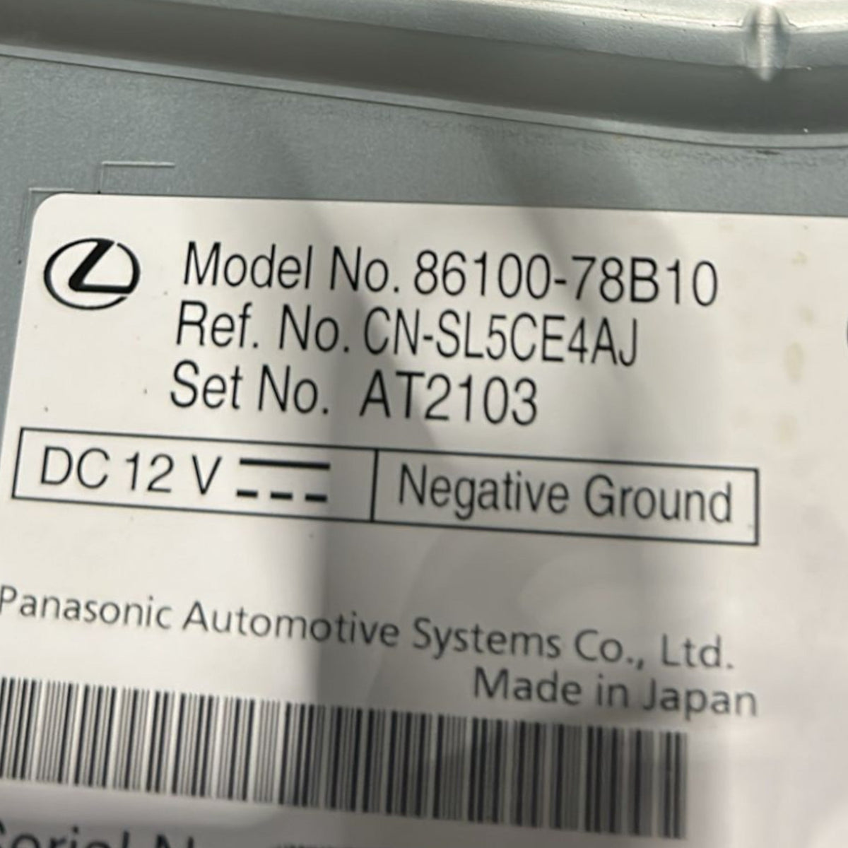 Display / Autoradio Lexus NX AZ20 cod:86100 - 78B10 (2021 >) - F&P CRASH SRLS - Ricambi Usati