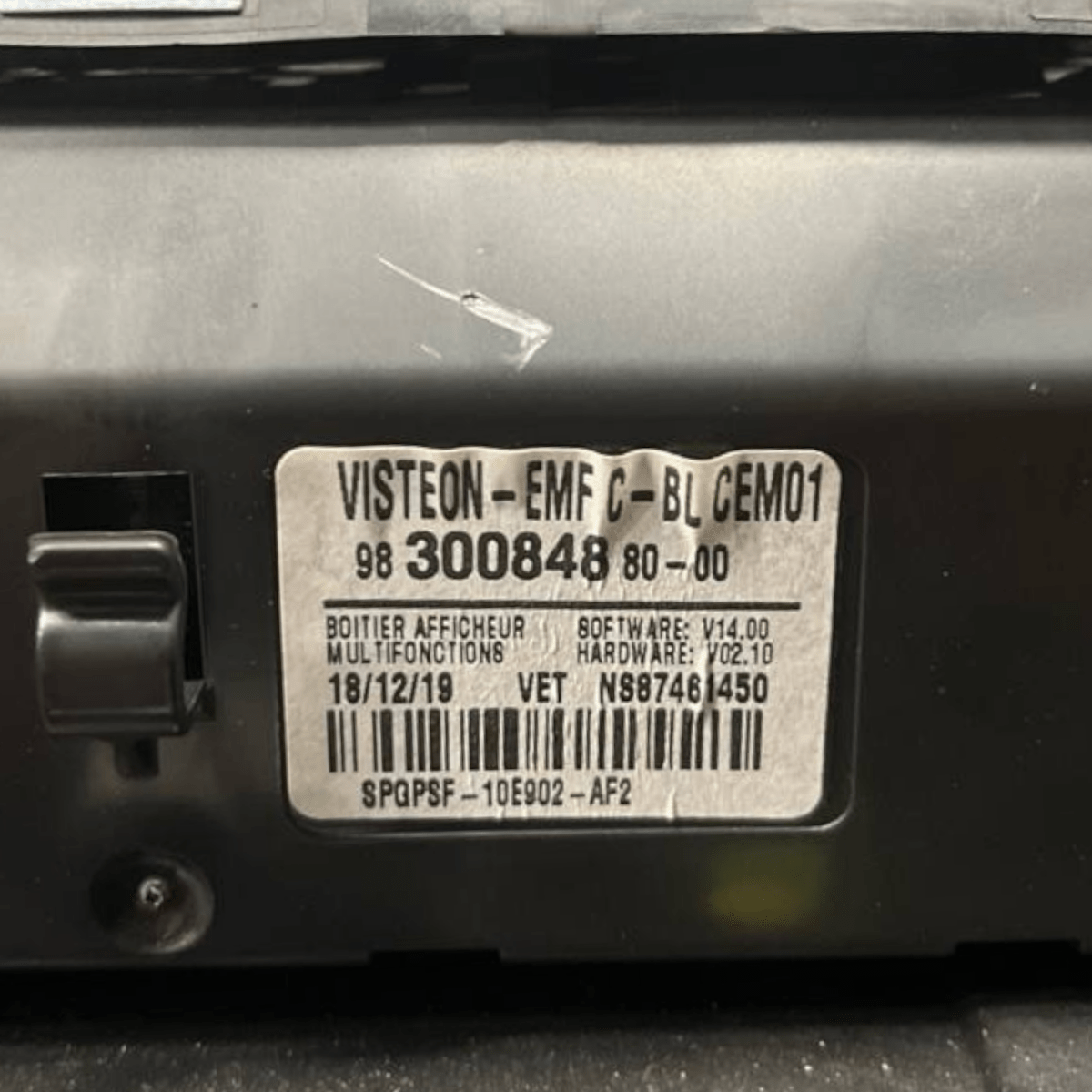 Display Autoradio Toyota Proace City (2016 - ) cod: 9830084880 - F&P CRASH SRLS - Ricambi Usati