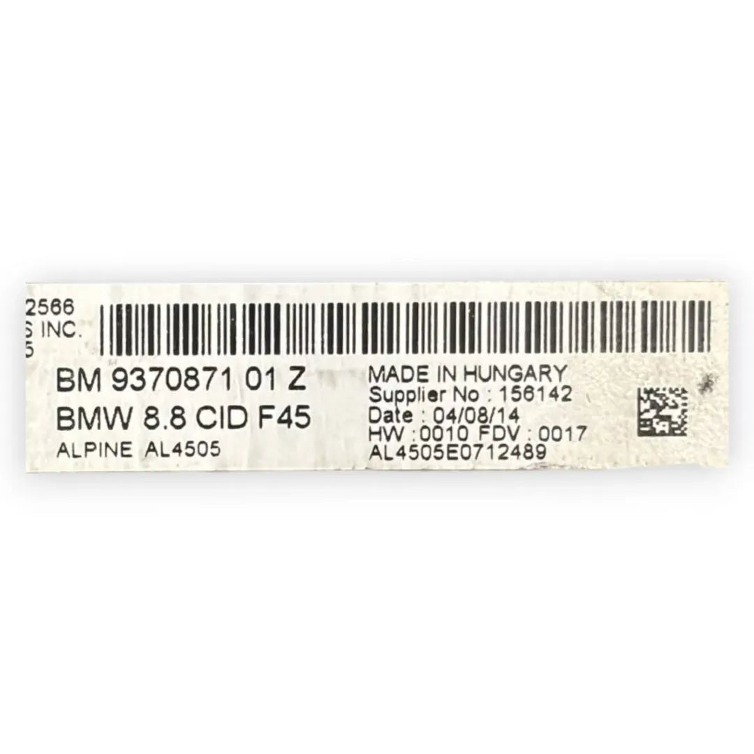 Dettaglio Display multifunzione BMW Serie 2 Active Tourer F45 dal 2014 cod. 9370871 - foto 3