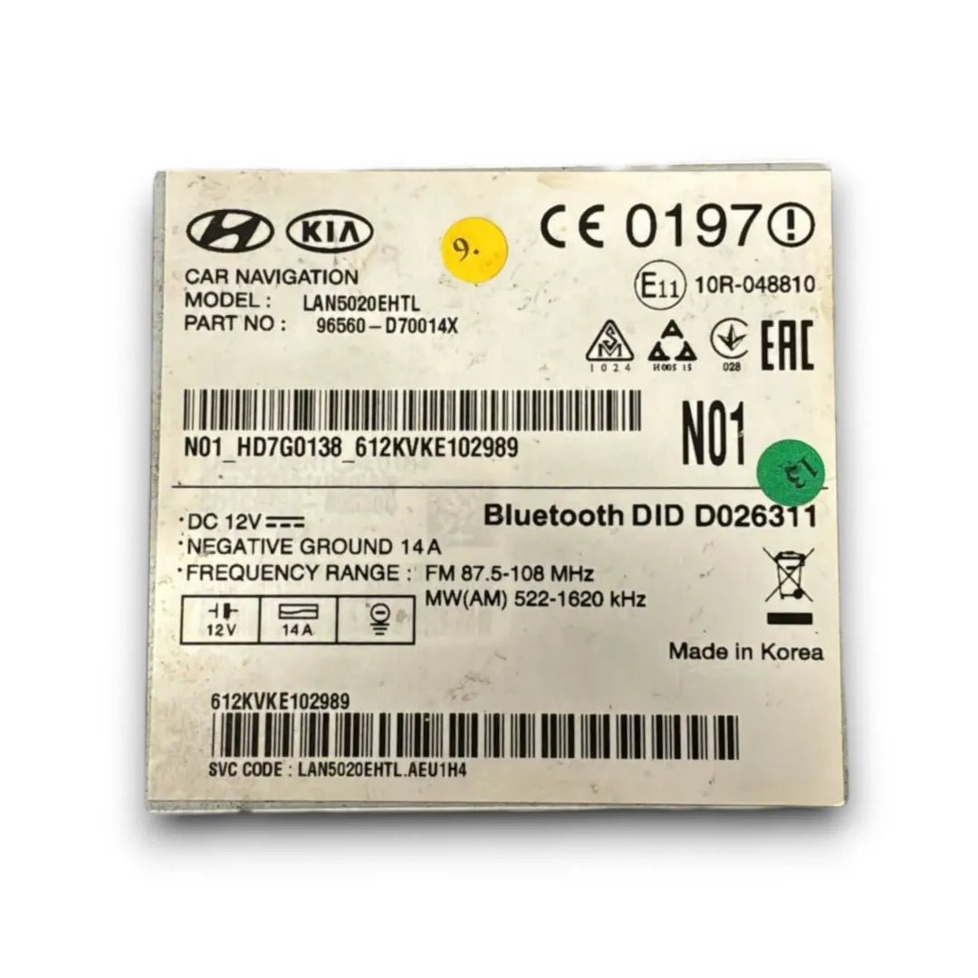 Dettaglio Display navigatore satellitare Hyundai Tucson 2015–2018 OEM 96560D70014X - foto 3