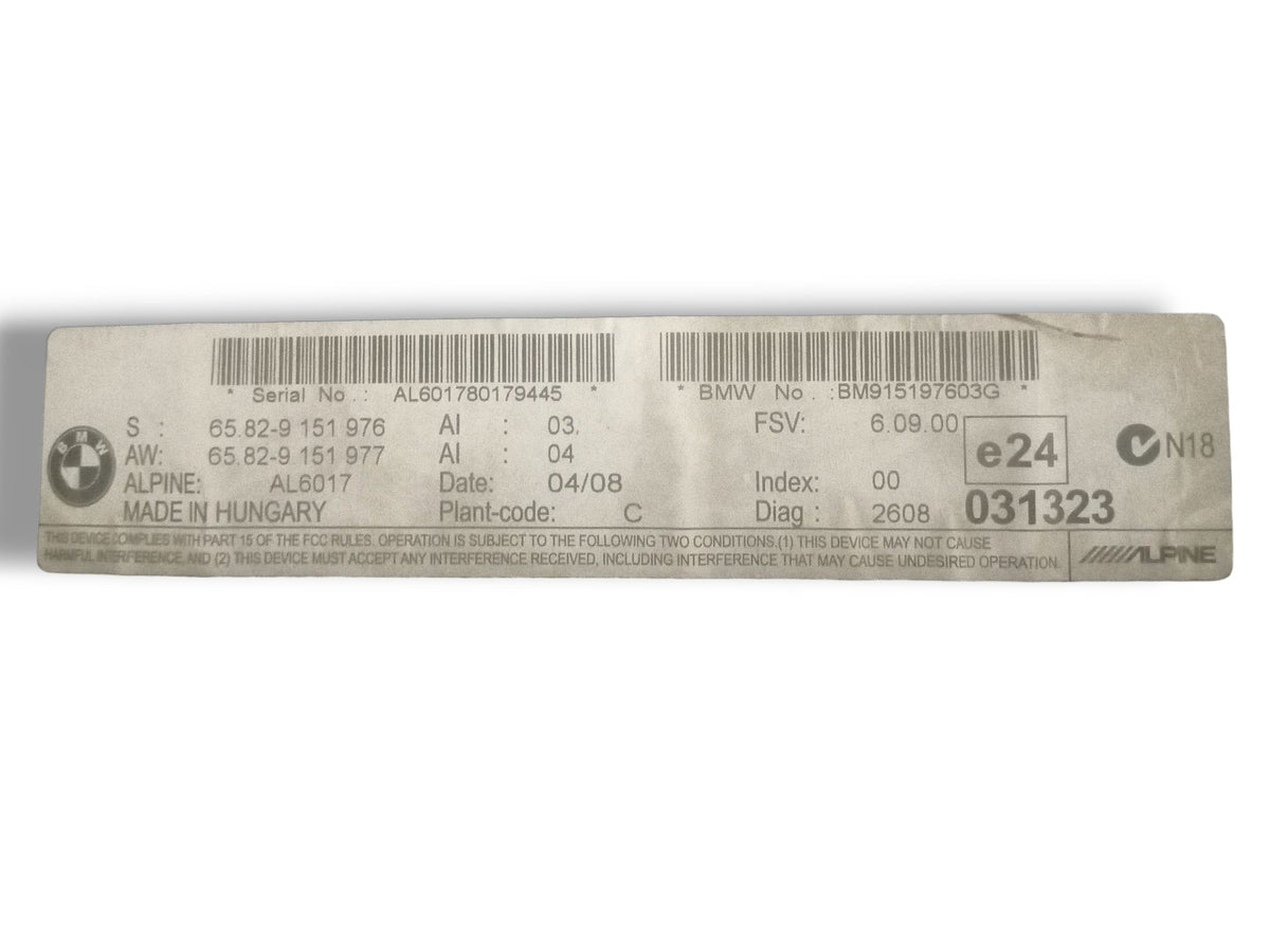 Display schermo Multifunzione BMW Serie 3 E91 2.0d(2007) cod: 65829151977 - F&P CRASH SRLS - Ricambi Usati