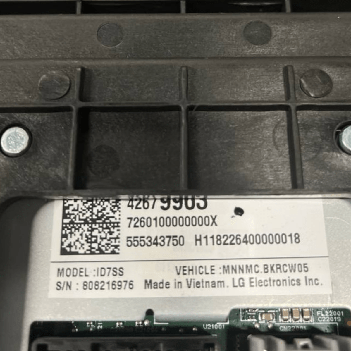 Display / Schermo Multifunzione Opel Karl (2015 al 2019) cod: 42679963 - F&P CRASH SRLS - Ricambi Usati