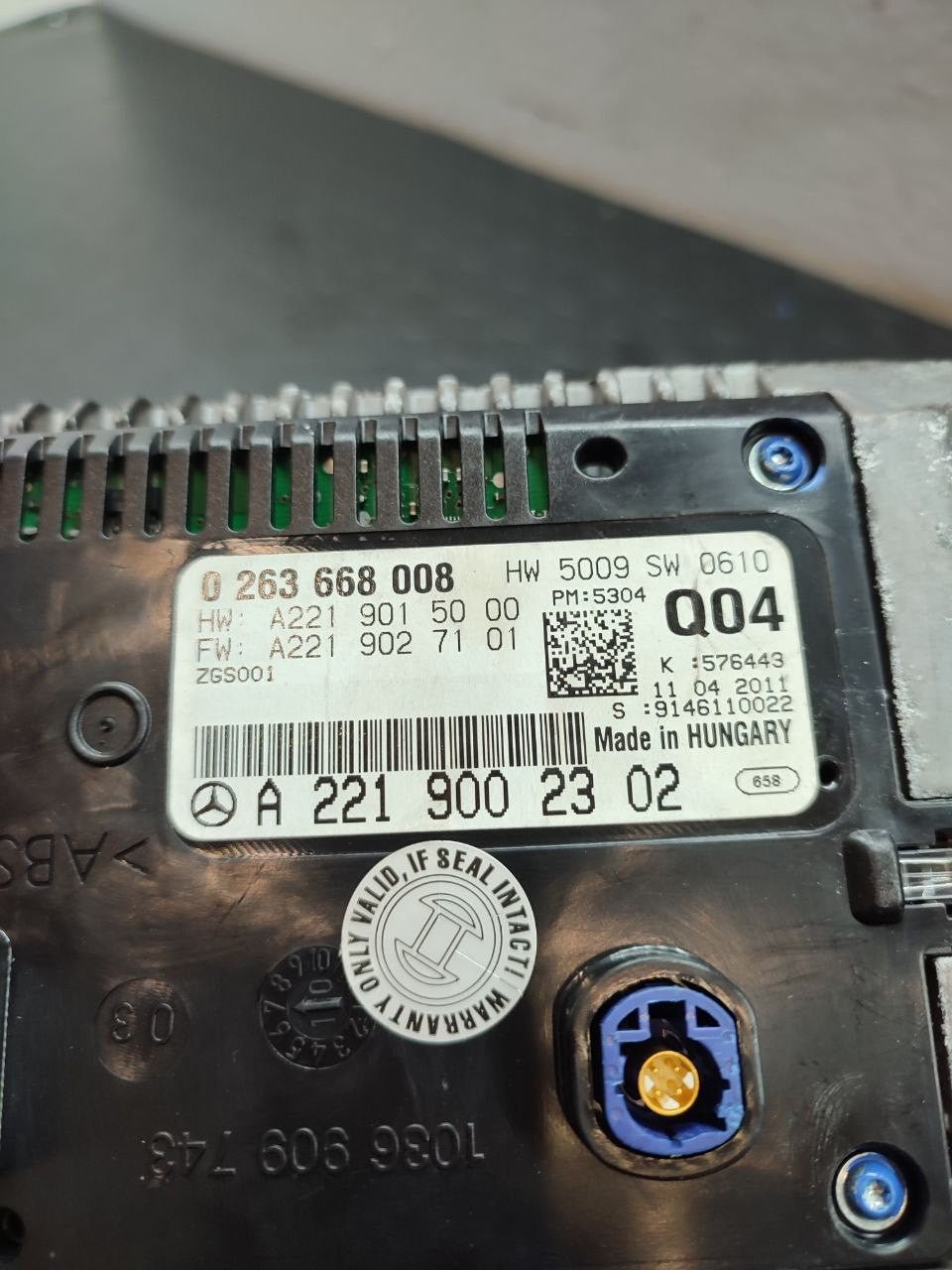 Display Schermo navigatore Gps Mercedes classe S ( w221 ) cod A2219002302 - F&P CRASH SRLS - Ricambi Usati