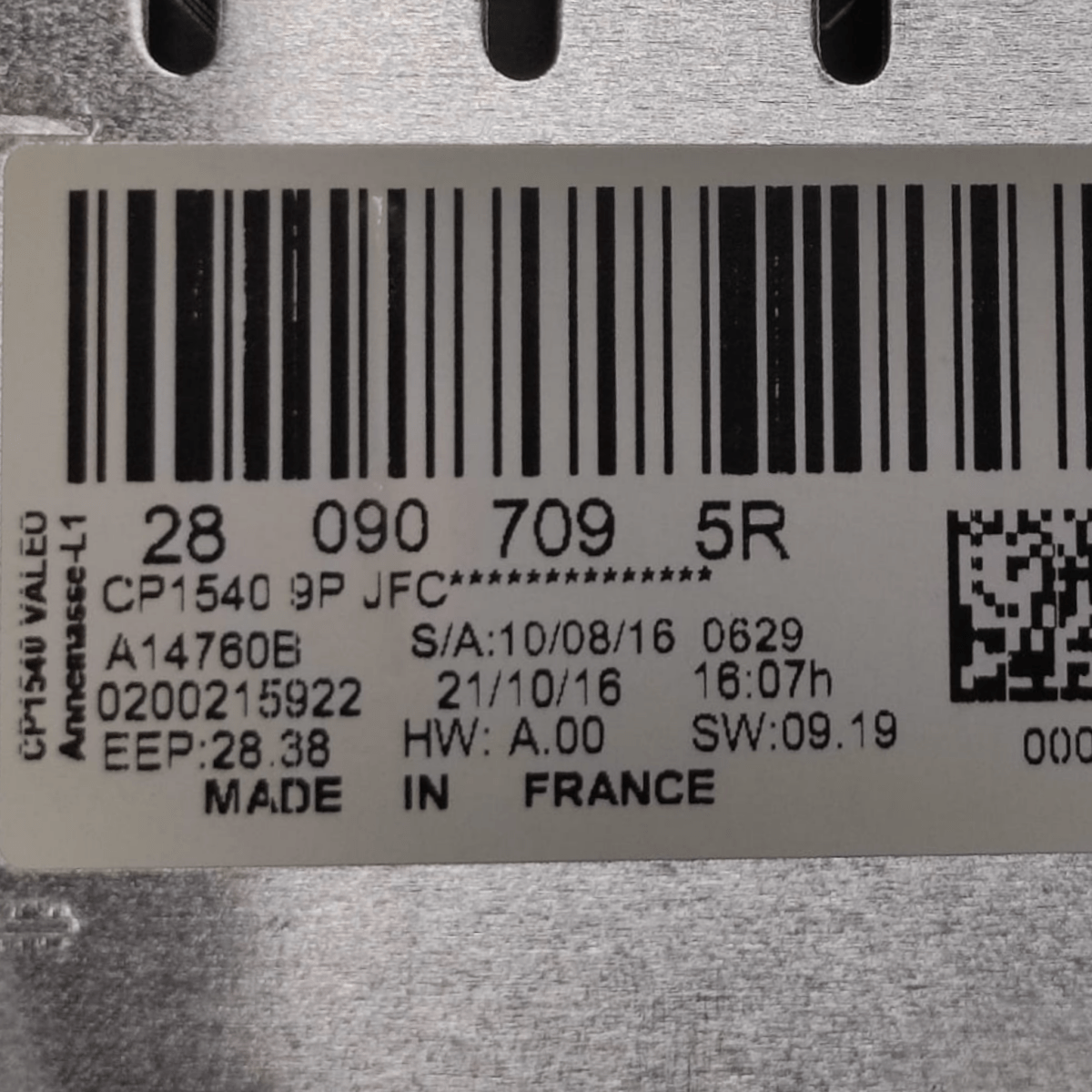 Display / schermo renault espace v cod: 280907095r (2015 - 2023) - F&P CRASH SRLS - Ricambi Usati
