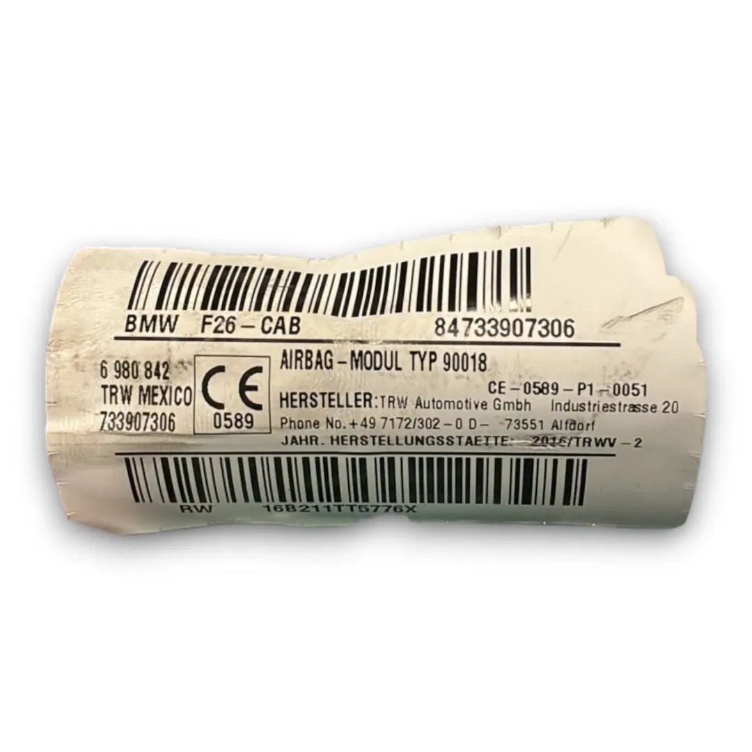 Dispositivo airbag a tendina sinistro BMW X4 F26 OEM 72127339073 - F&P CRASH SRL - Ricambi Usati