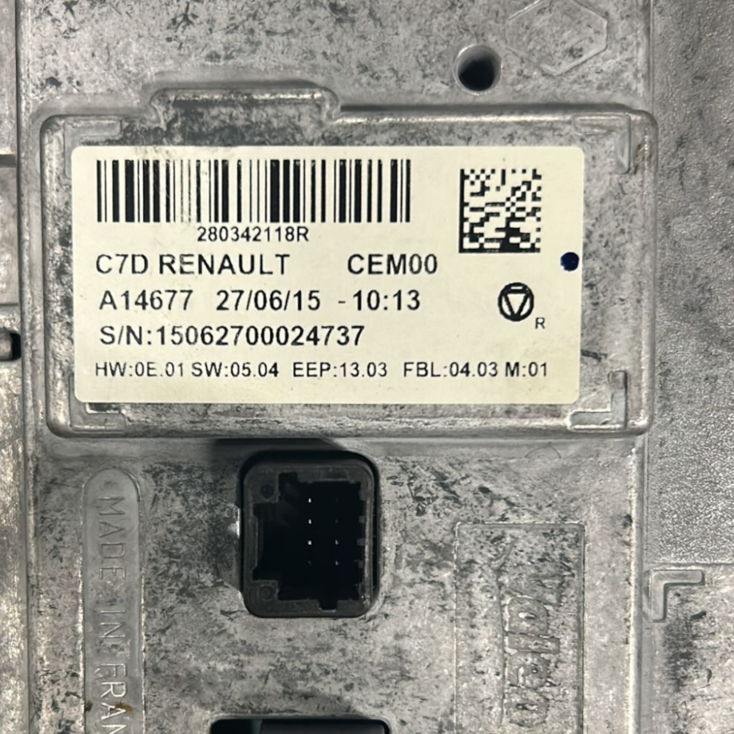 Bildschirm / Display Renault Kadjar Cod:280342118R (2015 > 2022) 