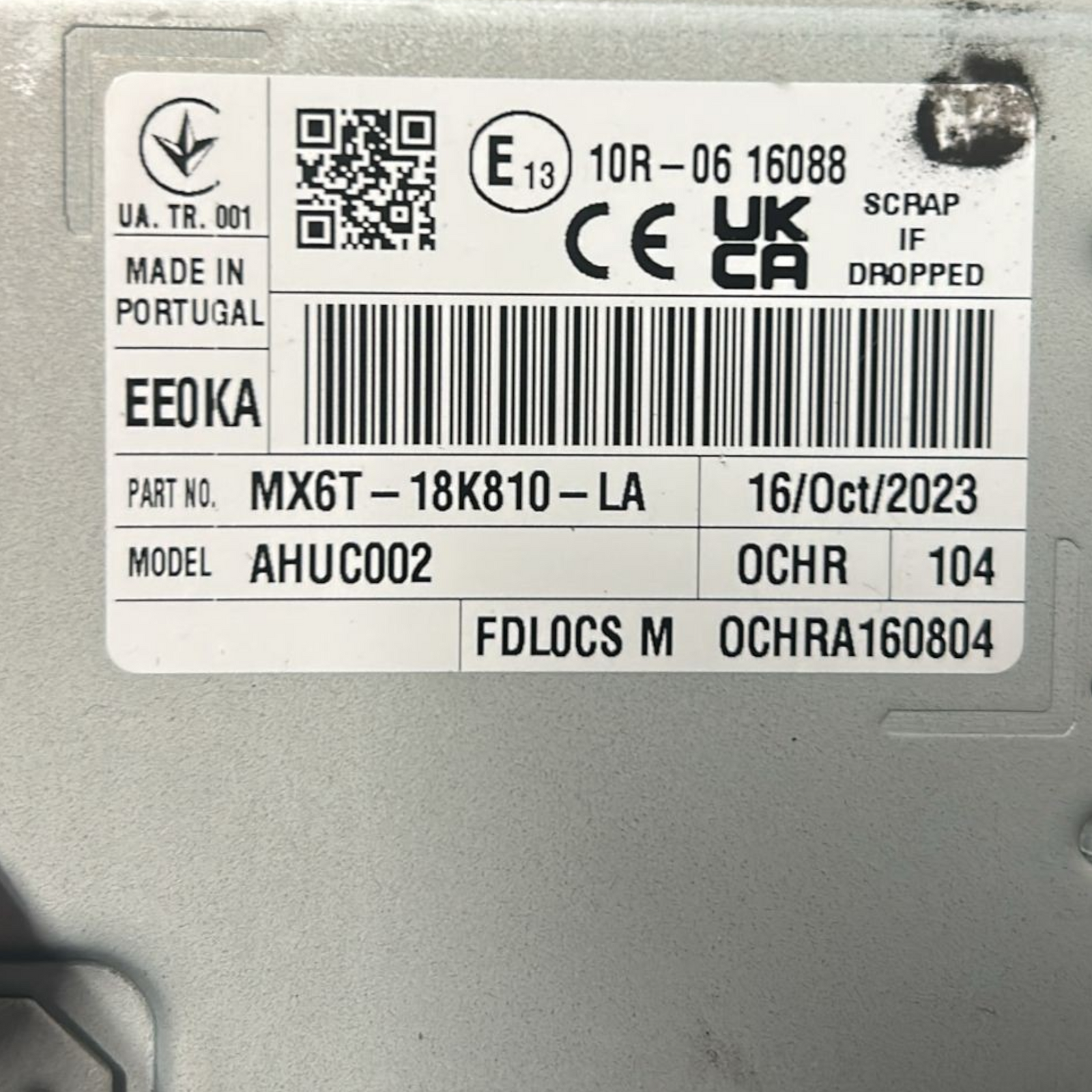 Autoradio stéréo Ford Focus IV code : MX6T-18K810-LA (2018 > 2025) 