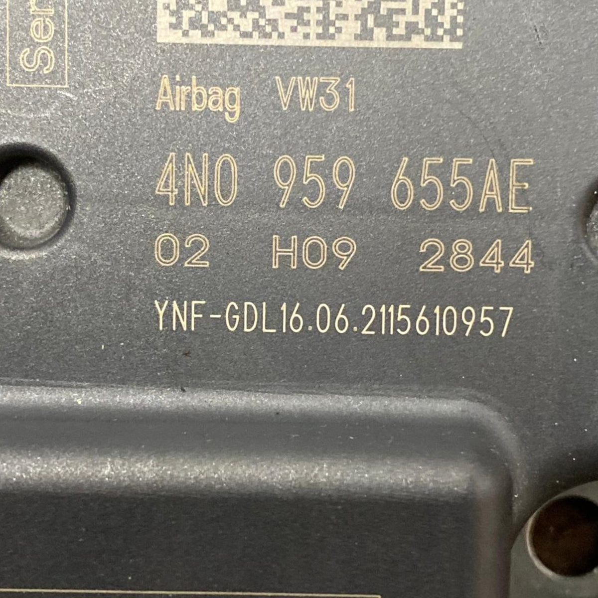 Kontrolna enota zračnih blazin Audi Q8 (2018-2023) Koda: 4N0959655AE