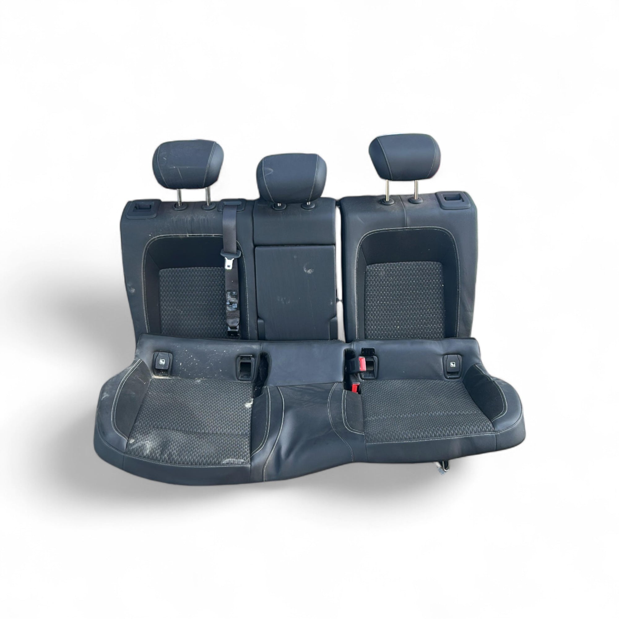 Polsterung / Sitze aus schwarzem Leder und Stoff Opel Astra K (2015 > 2021) 