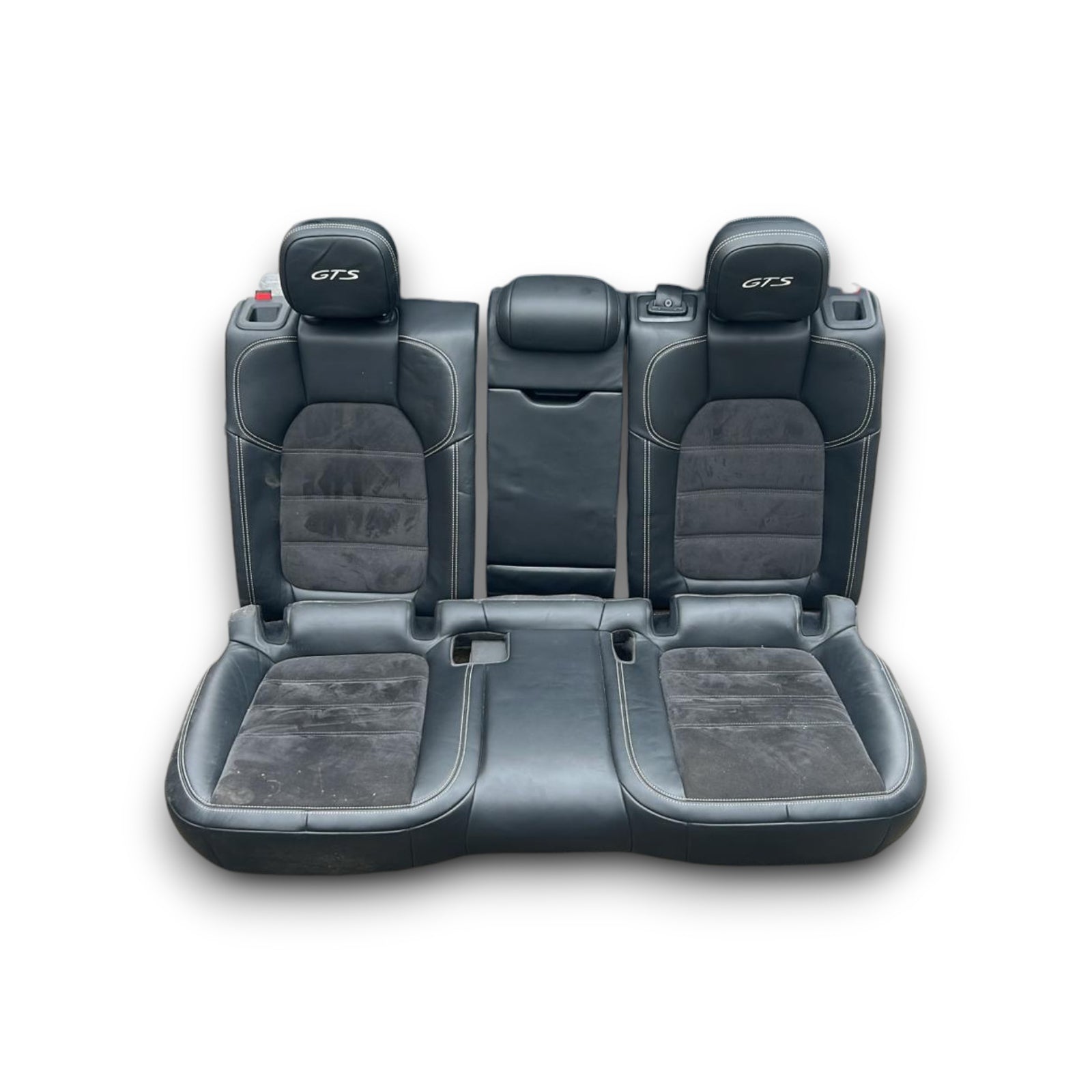 Tapițerie / scaune Porsche Macan GTS (95B) (2021 > ) din piele și alcantara negre 
