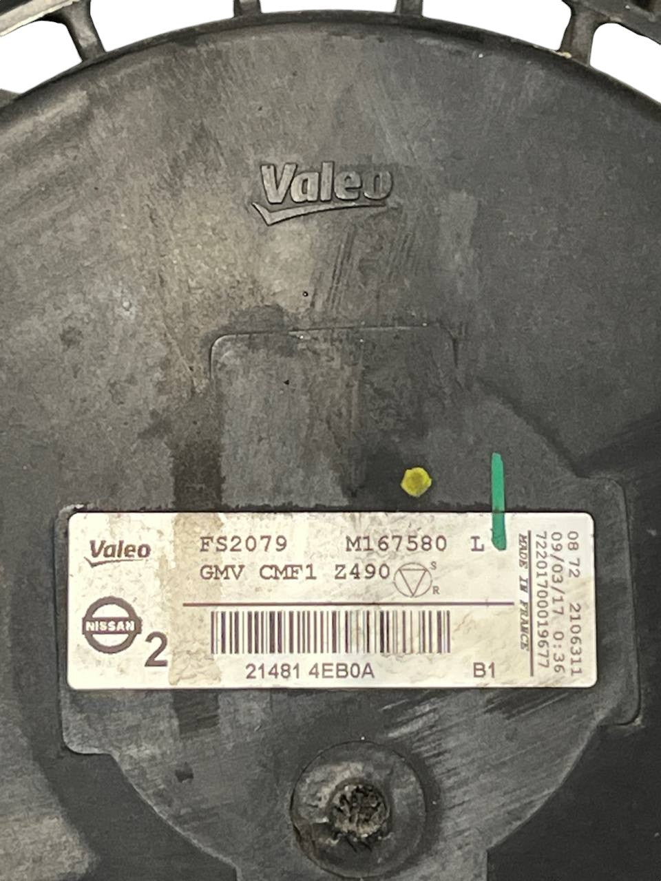 Elettro ventola + radiatore Nissan Qashqai J11 1.5 diesel (2014 - 2021) cod.21481 - 4EB0A - F&P CRASH SRLS - Ricambi Usati