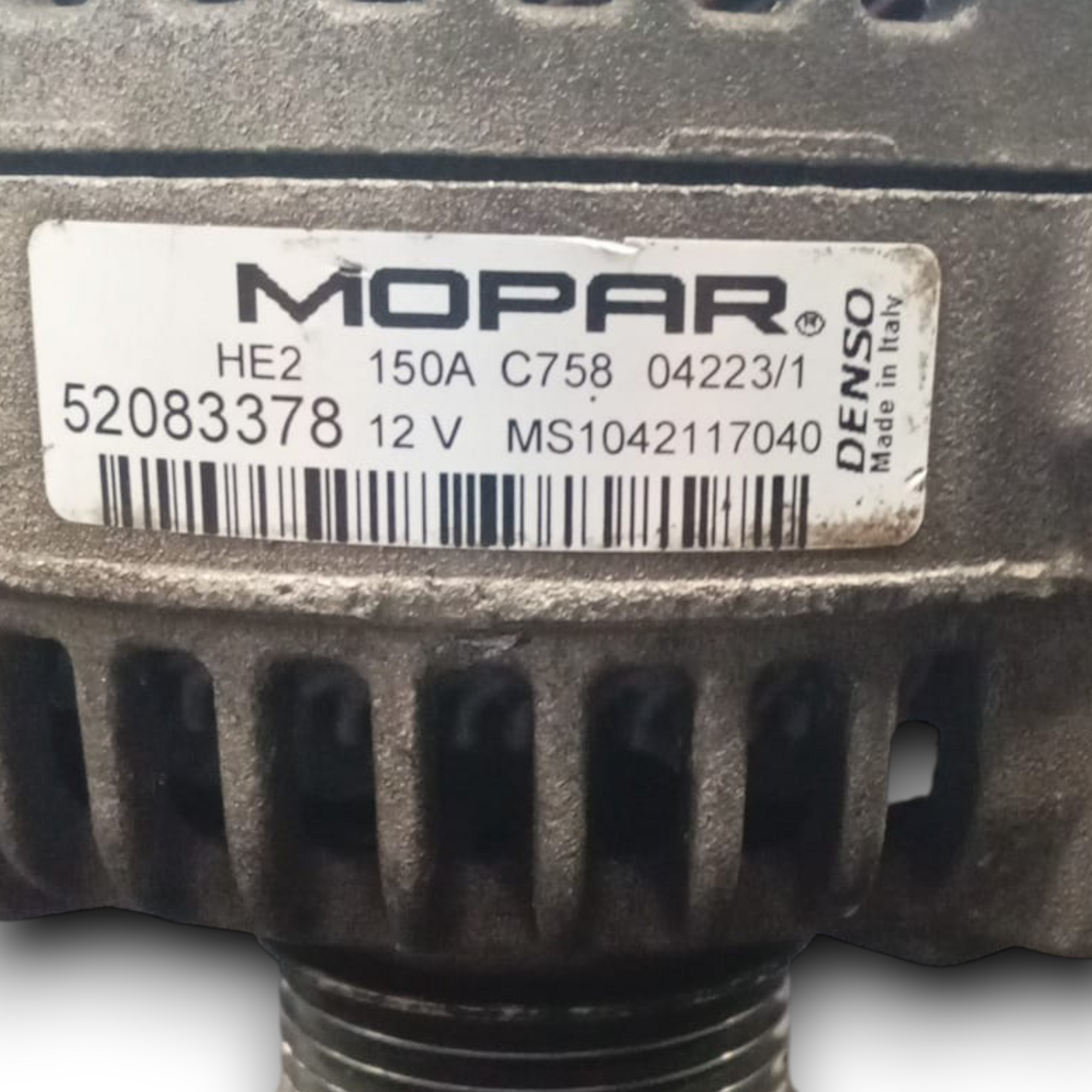 Alternator fiat 500x koda . 52083378 1.4 bencin (2014 > 2024) 