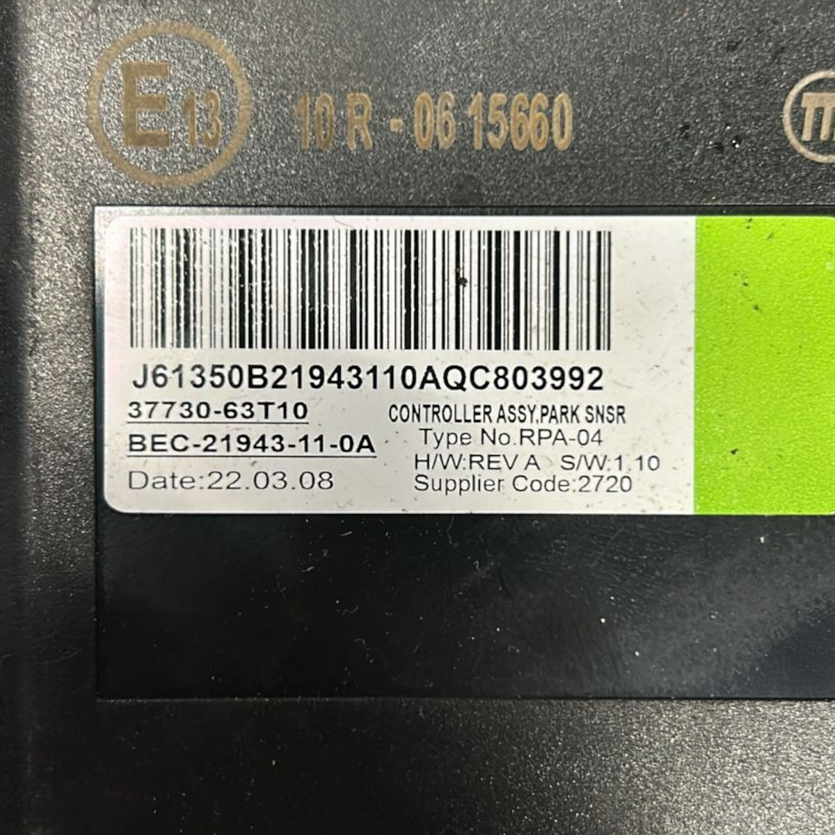 Parksensorsteuergerät Suzuki SX4 S-Cross Cod: 37730-63T10 (2022 > ) 