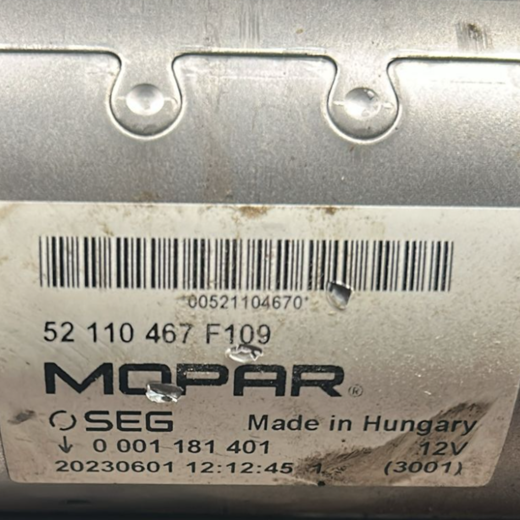 Motor de arranque jeep renegade 1.6 diesel cod:52110467F109 (2014 >) 