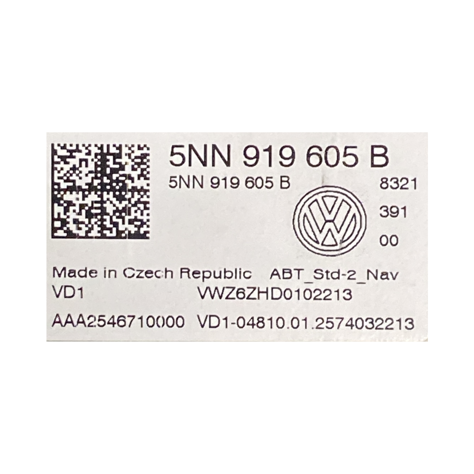 Zaslon / prikaz volkswagen taigo kod:5nn919605b (2020-) 