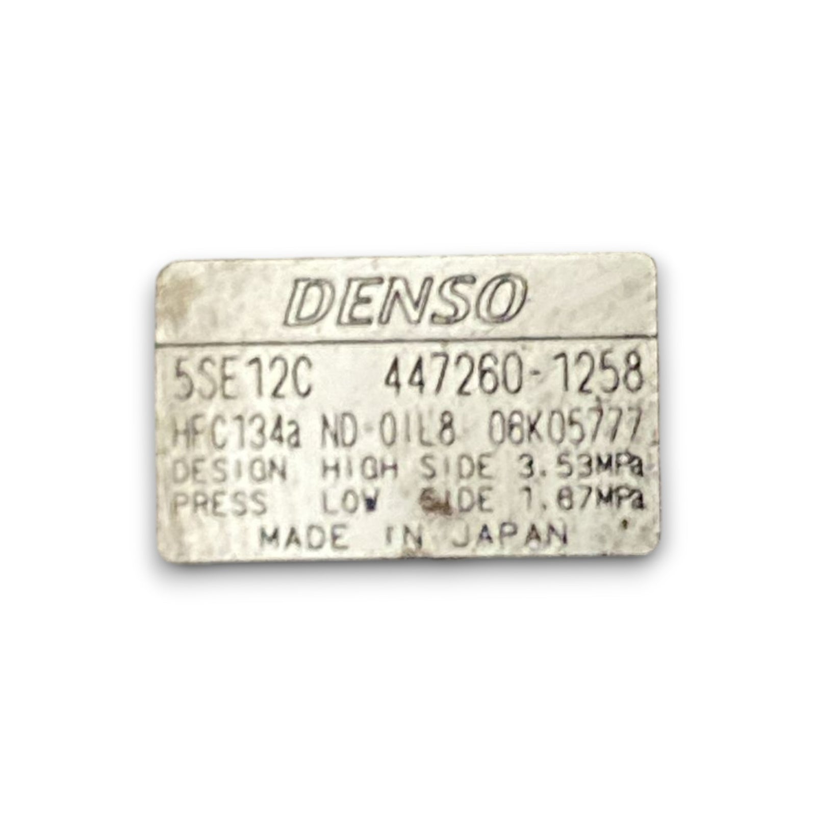 Kompresor klimatske naprave toyota rav4 III koda . 447260-1258 2.0 dizel (2005 > 2016) 