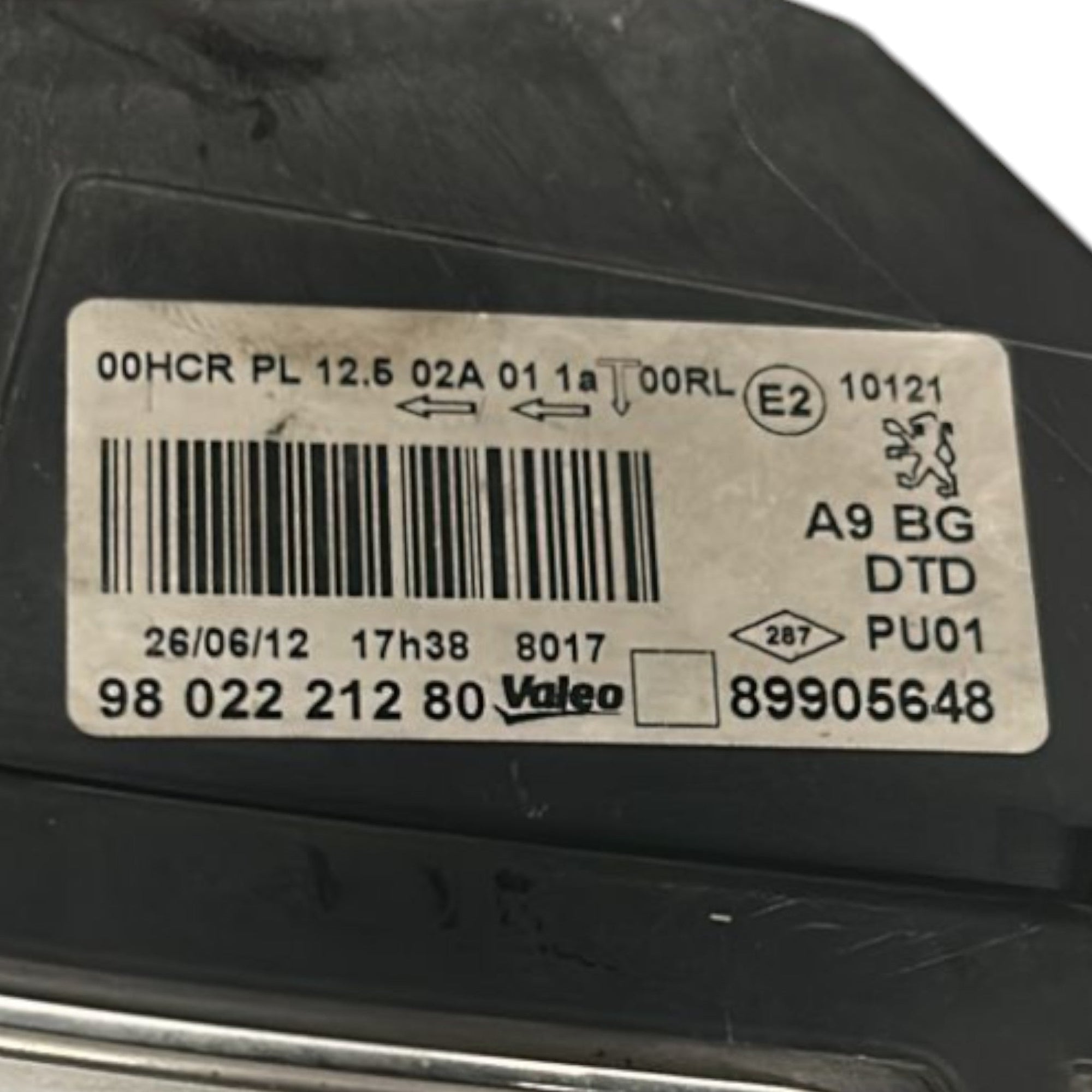 Fanale / Faro Alogeno Anteriore Destro Peugeot 208 I cod.9802221280 (2012 > 2019) - F&P CRASH SRLS - Ricambi Usati