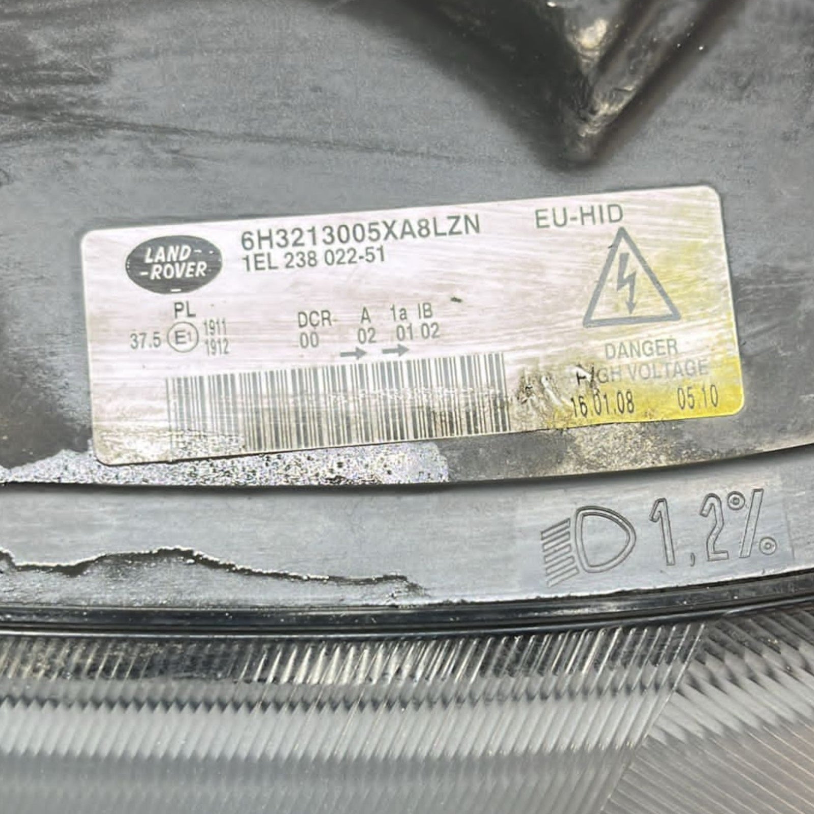 Left Halogen Headlight Front Range Rover Sport (L320) code:6H3213005XA8LZN (2005>2012) - F&P CRASH SRLS - Used Parts