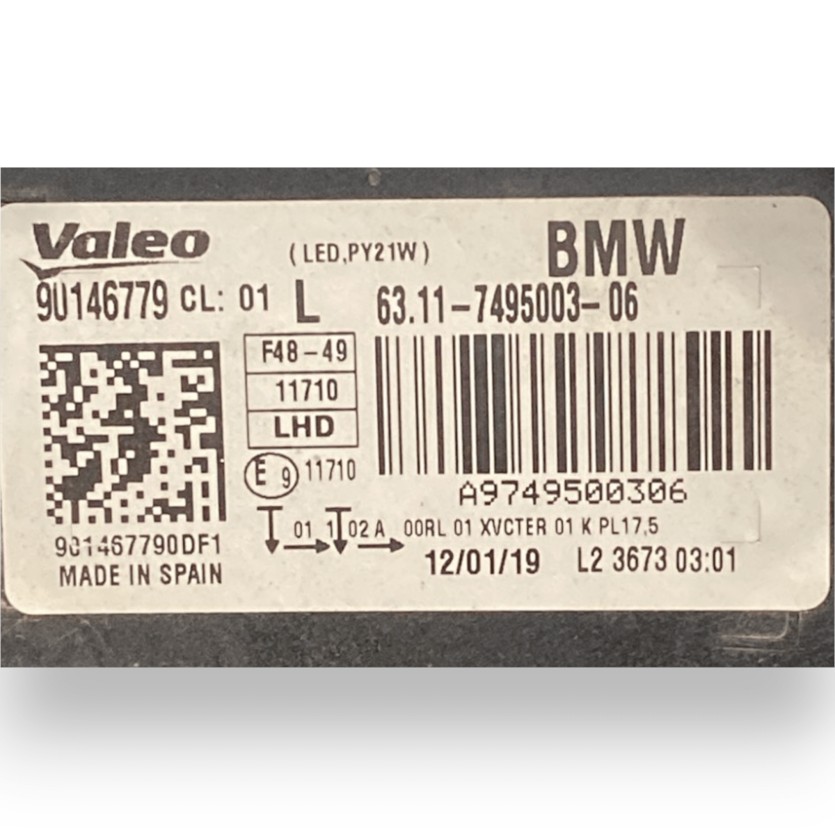 fanale / faro anteriore sinistro (sx) full led bmw x1 f48 cod:7495003 - 06 (2015 - 2022) - F&P CRASH SRLS - Ricambi Usati